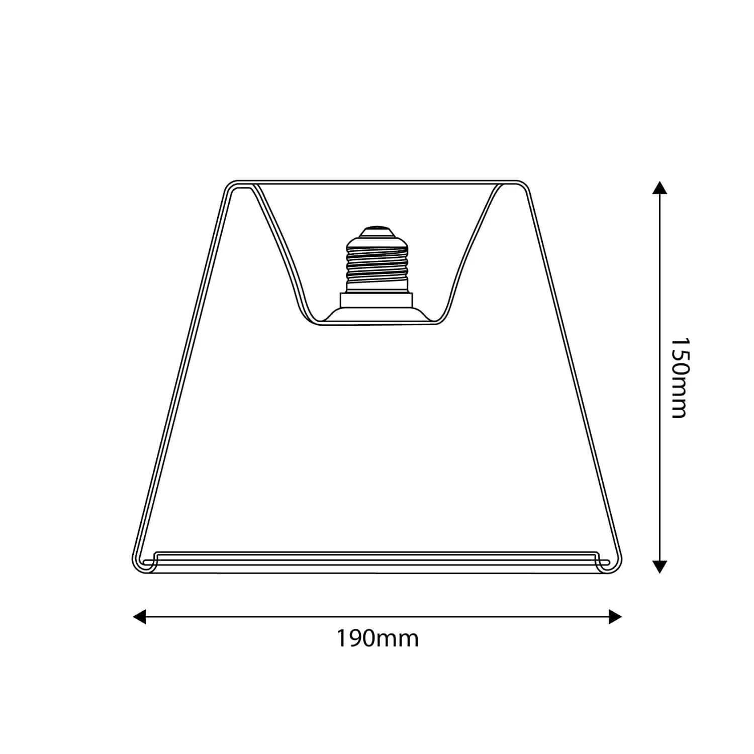 Ampoule LED Transparente Ghost Line Recessed Cone 6W 500Lm E27 2200K Dimmable - G01 - Image 3