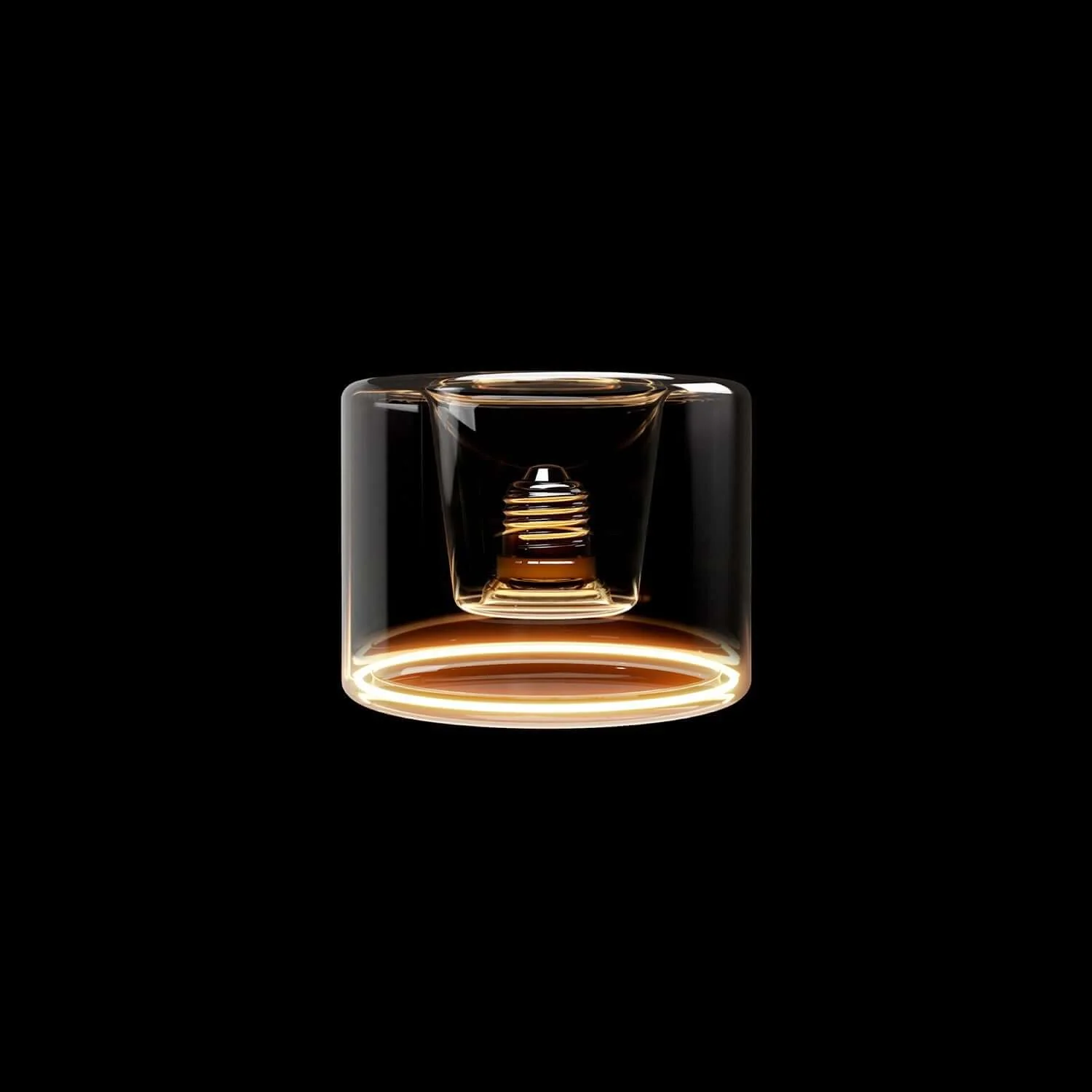 Ampoule LED Transparente Ghost Line Recessed Donut 120x90 6W 500Lm E27 2200K Dimable - G03 - Image 2