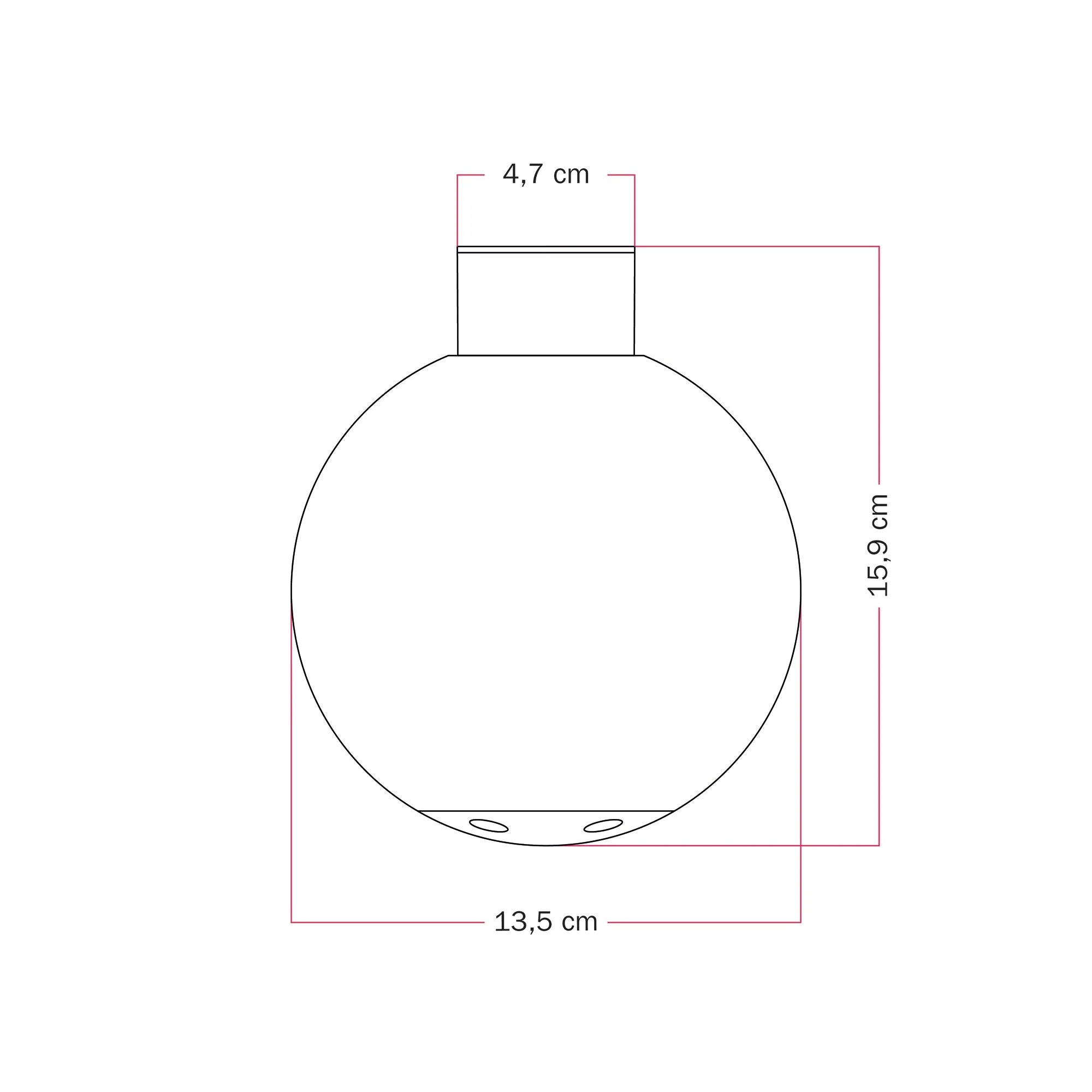 Applique d’extérieur IP44 Blanche et Abat-jour sphérique incassable Unbreak-a-Ball - IO - Image 9