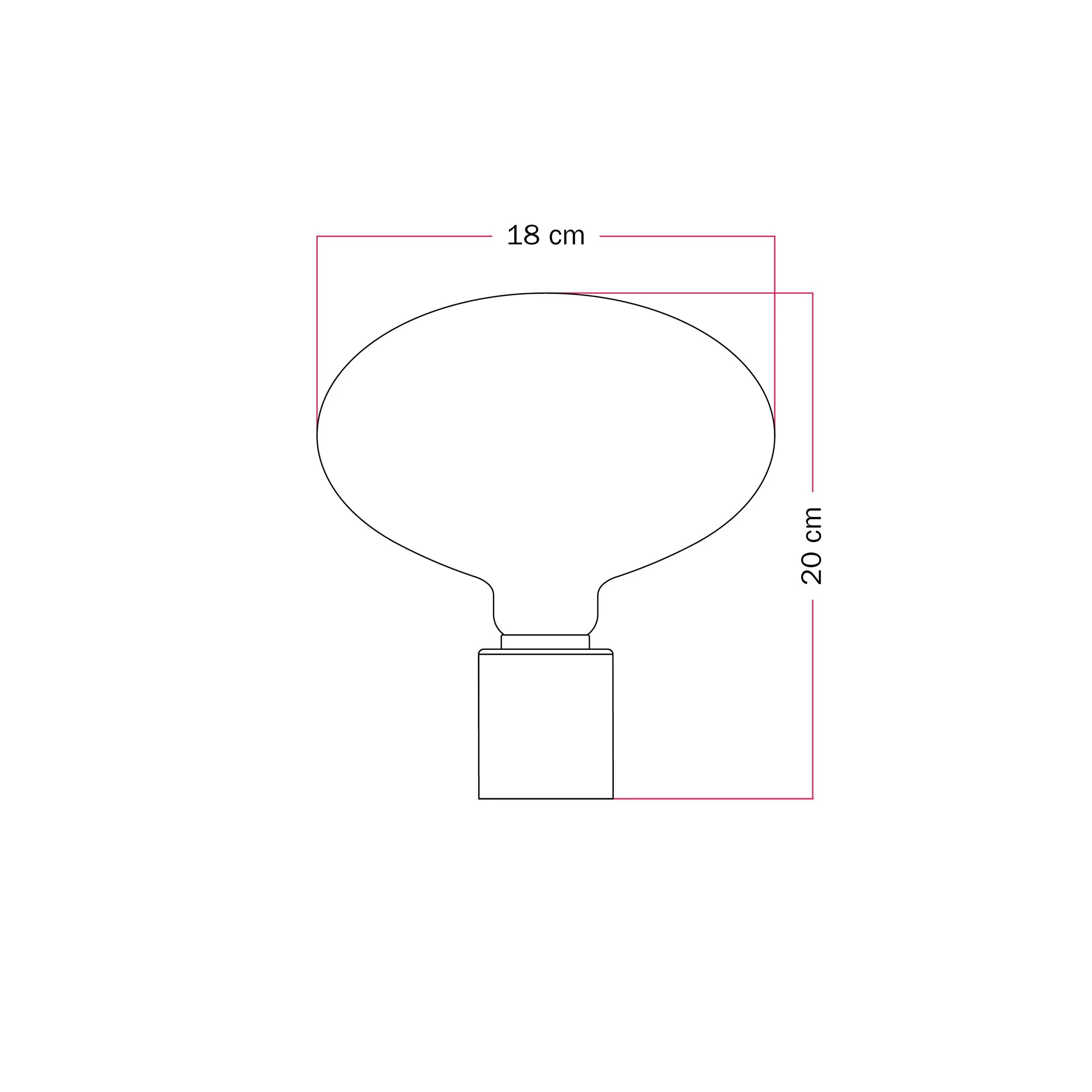 Applique in metallo con lampadina LED Ellipse effetto porcellana - Rame satinato - Image 6