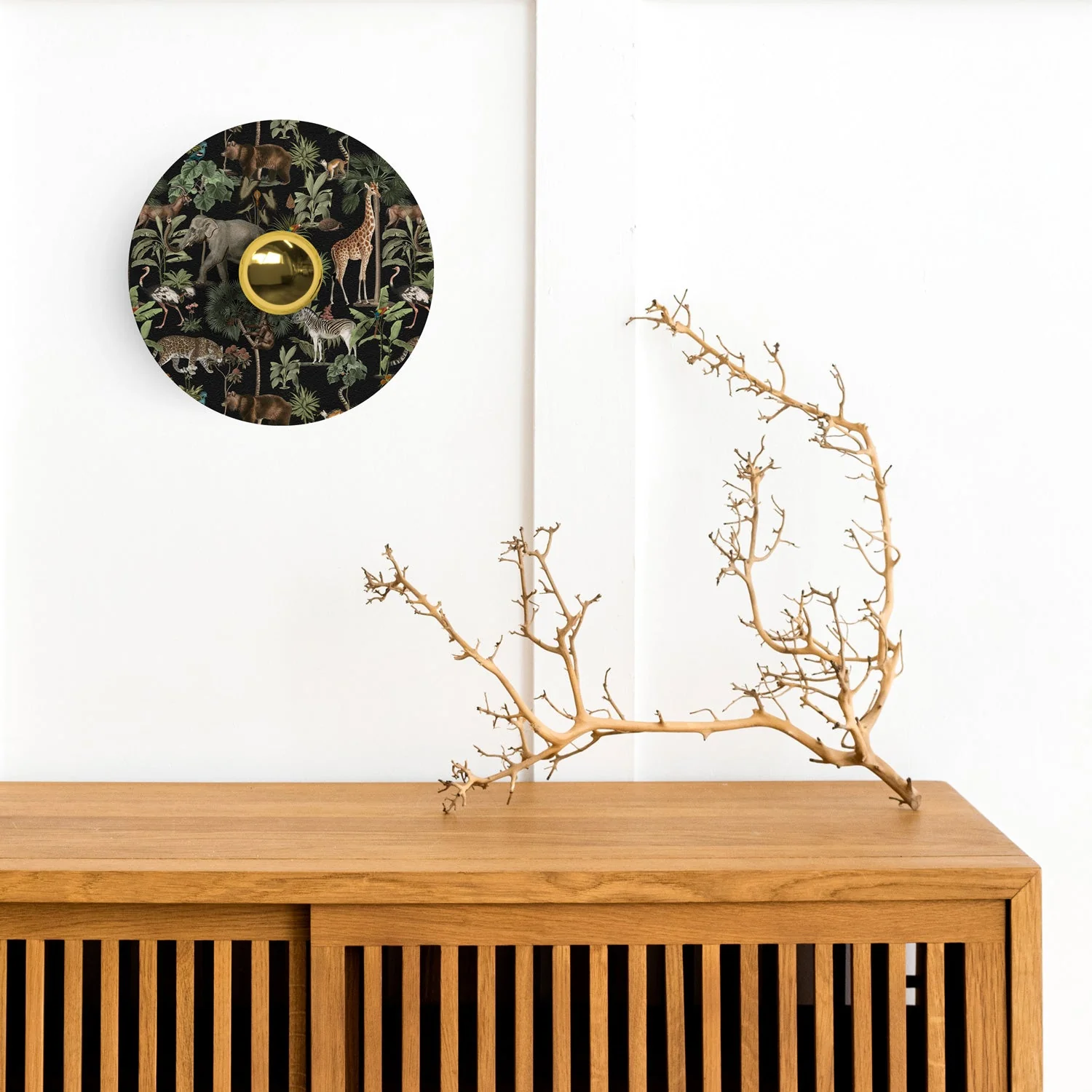 Lampe murale ou plafond avec abat-jour avec animaux de la jungle 'Wildlife Whispers' Animaux de la Jungle - Waterproof IP44 - Image 2