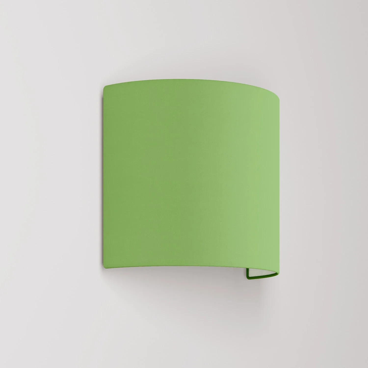 Applique Ventola avec abat-jour en tissu Cinette vert pistache - Fabriqué en Italie