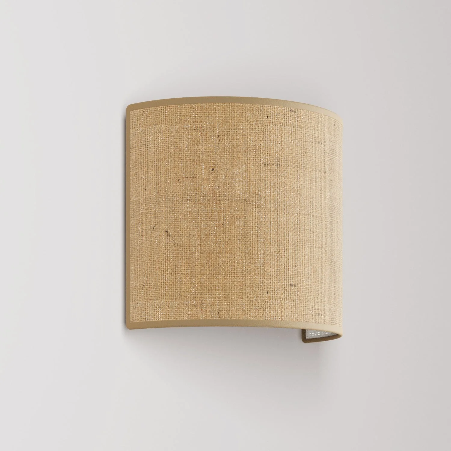 Applique Ventola avec abat-jour en tissu - Fabriqué en Italie - Jute Naturelle