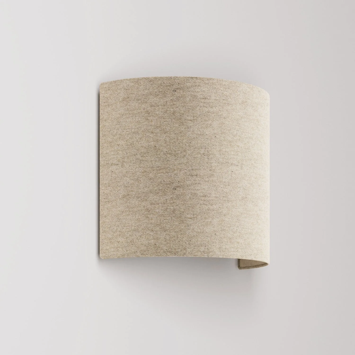 Applique Ventola avec abat-jour en tissu - Made in Italy - Laine Beige