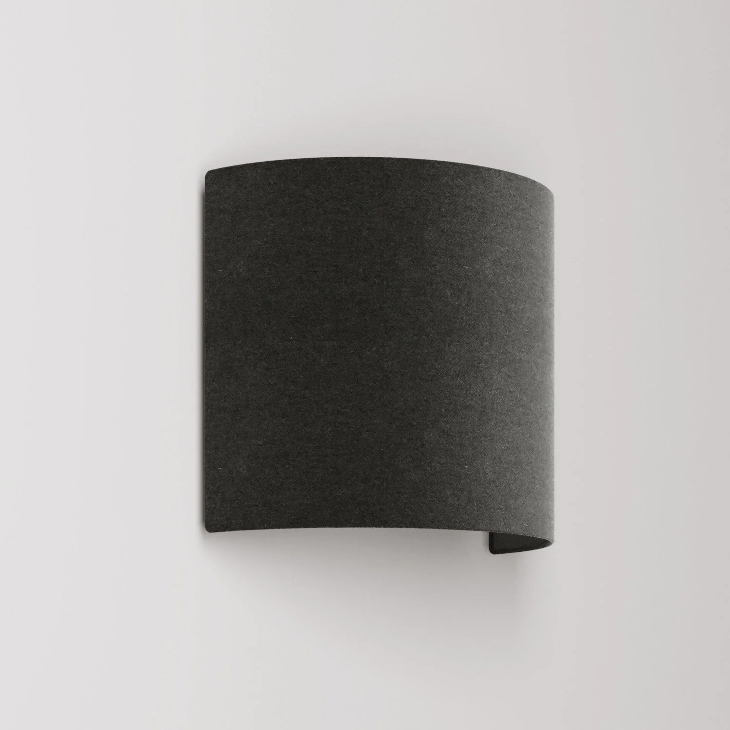 Applique Ventola avec abat-jour en tissu - Fabriqué en Italie - Laine Gris Foncé