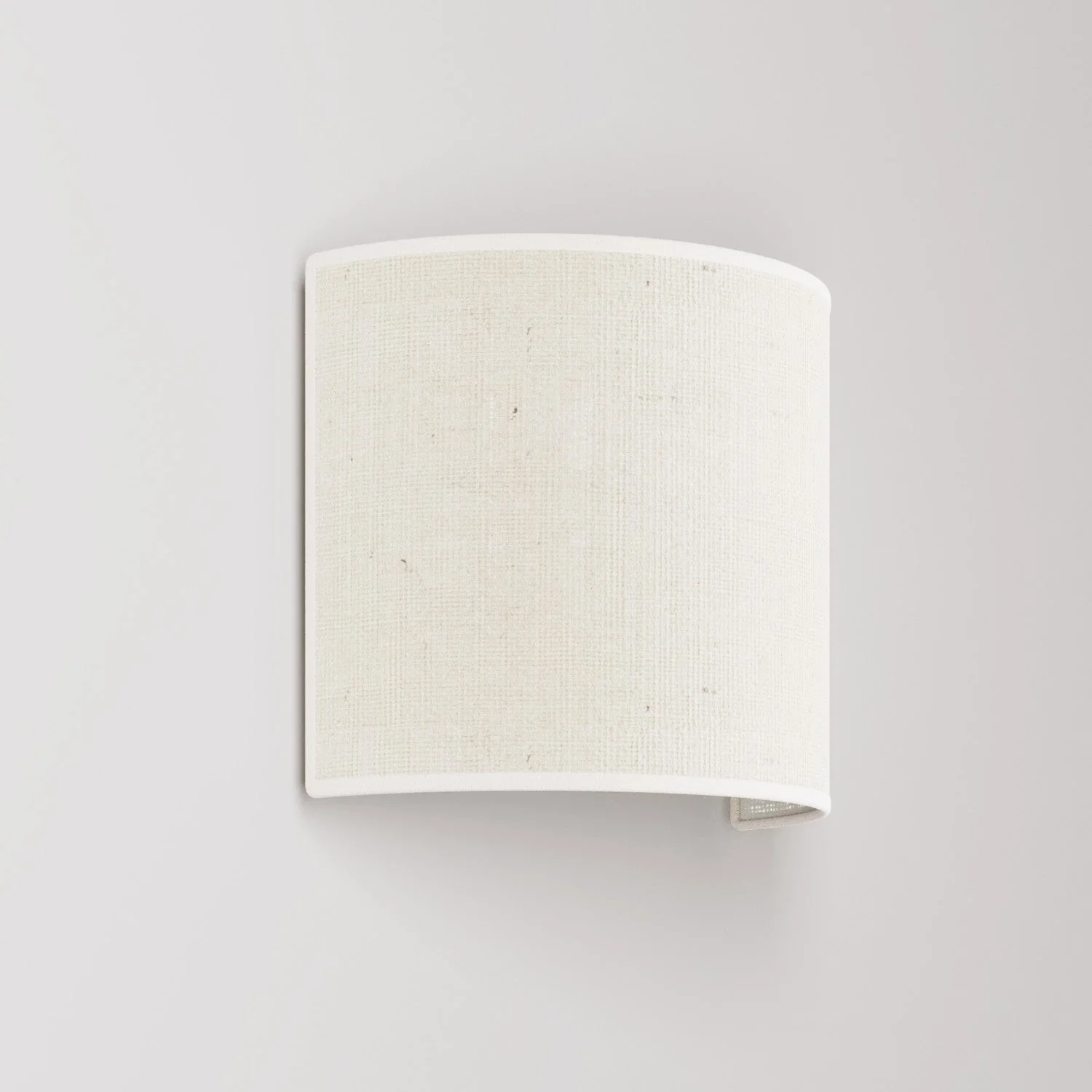 Applique Ventola avec abat-jour en tissu jute clair - Made in Italy