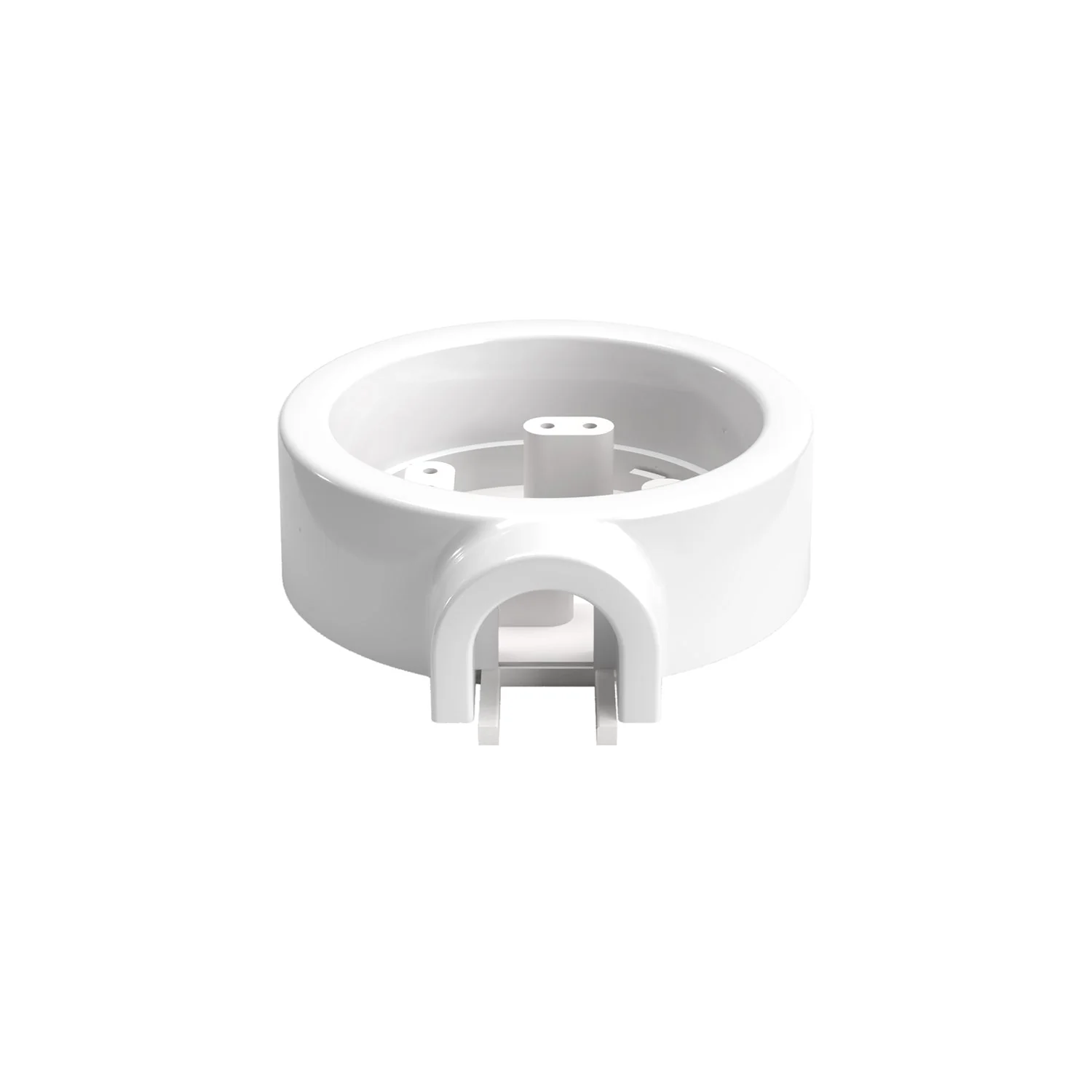 Socle en porcelaine blanche pour prise électrique et interrupteur/va-et-vient compatible avec Creative-Tubes - de 1 à 4 sorties