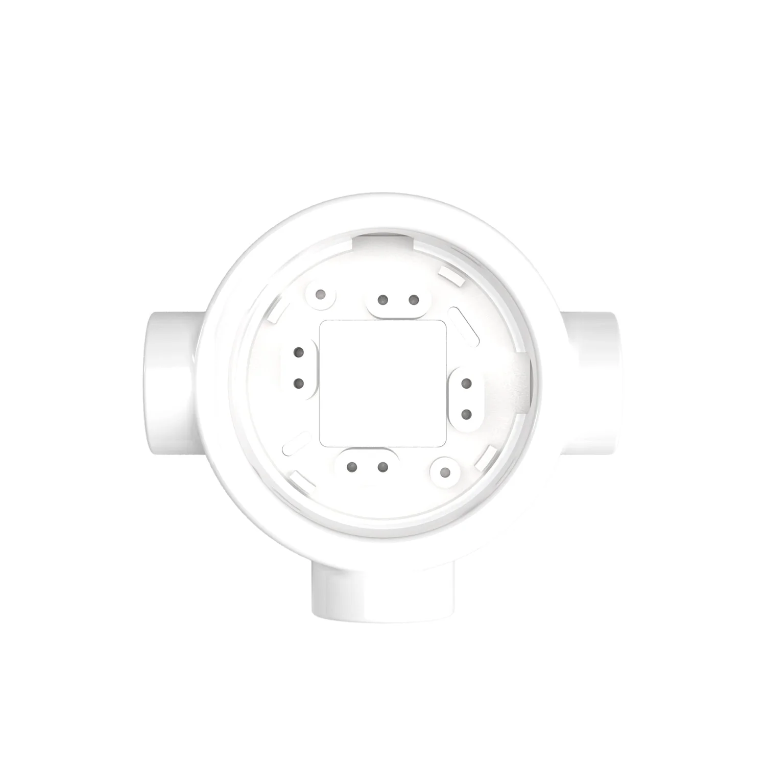 Socle en porcelaine blanche pour prise électrique et interrupteur/va-et-vient compatible avec Creative-Tubes - de 1 à 4 sorties - Image 23