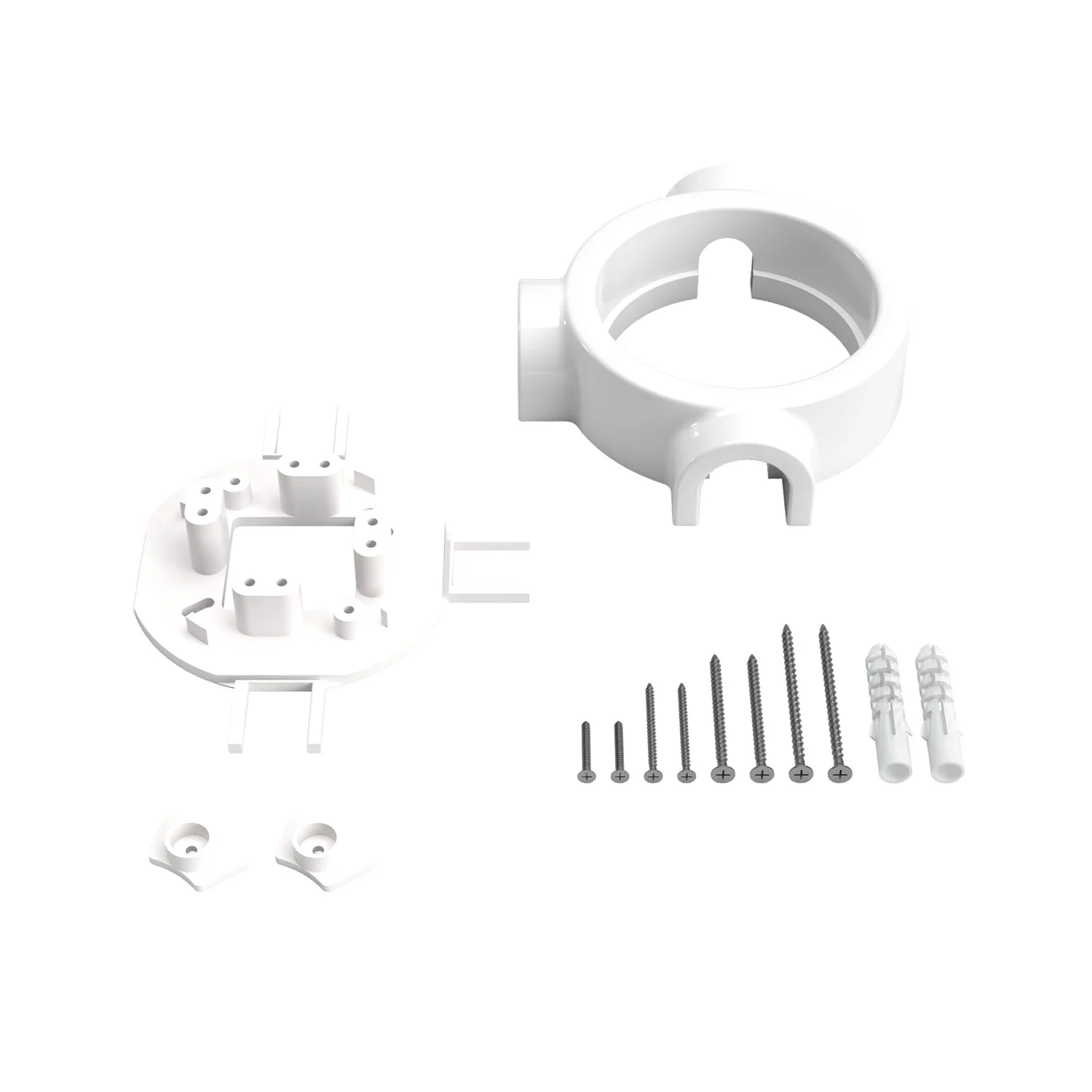 Socle en porcelaine blanche pour prise électrique et interrupteur/va-et-vient compatible avec Creative-Tubes - de 1 à 4 sorties - Image 24
