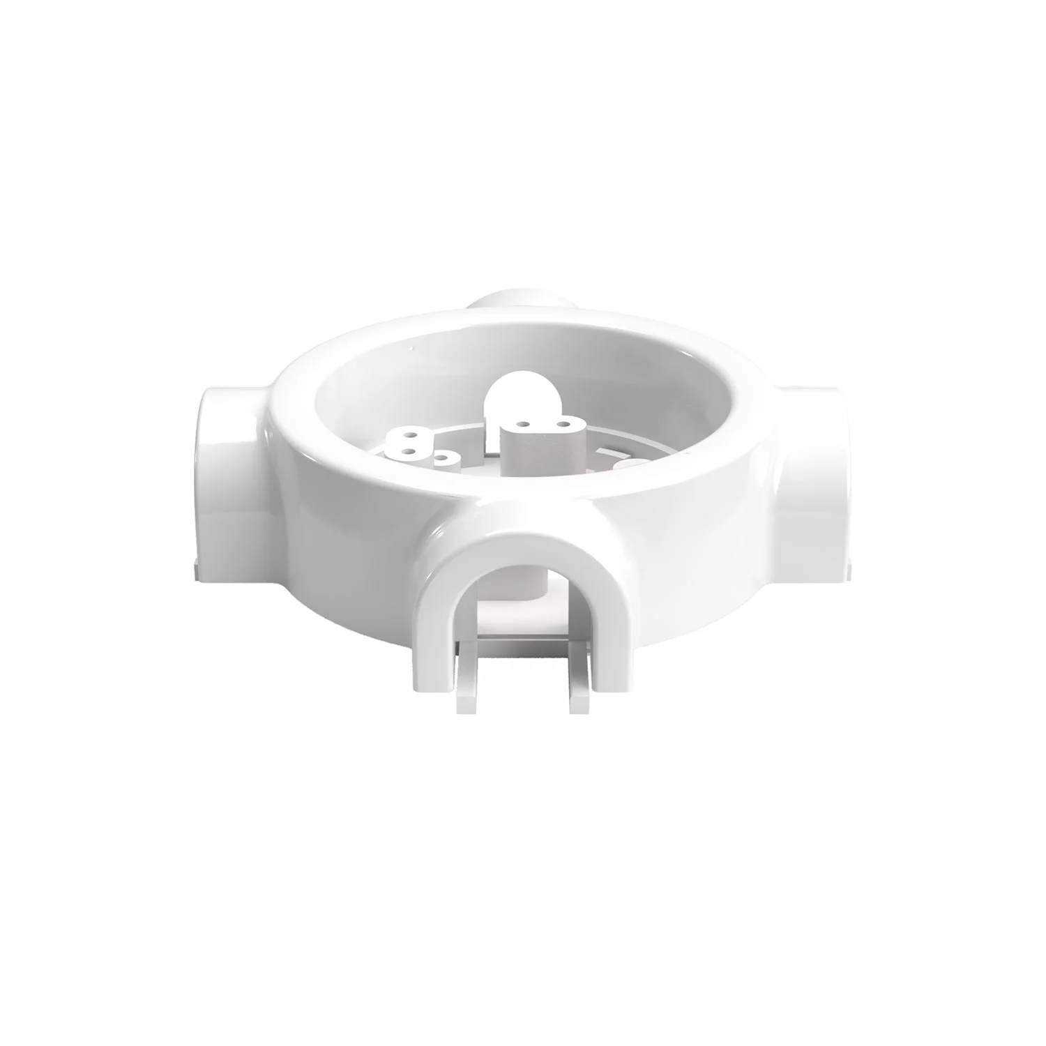 Socle en porcelaine blanche pour prise électrique et interrupteur/va-et-vient compatible avec Creative-Tubes - de 1 à 4 sorties - Image 29
