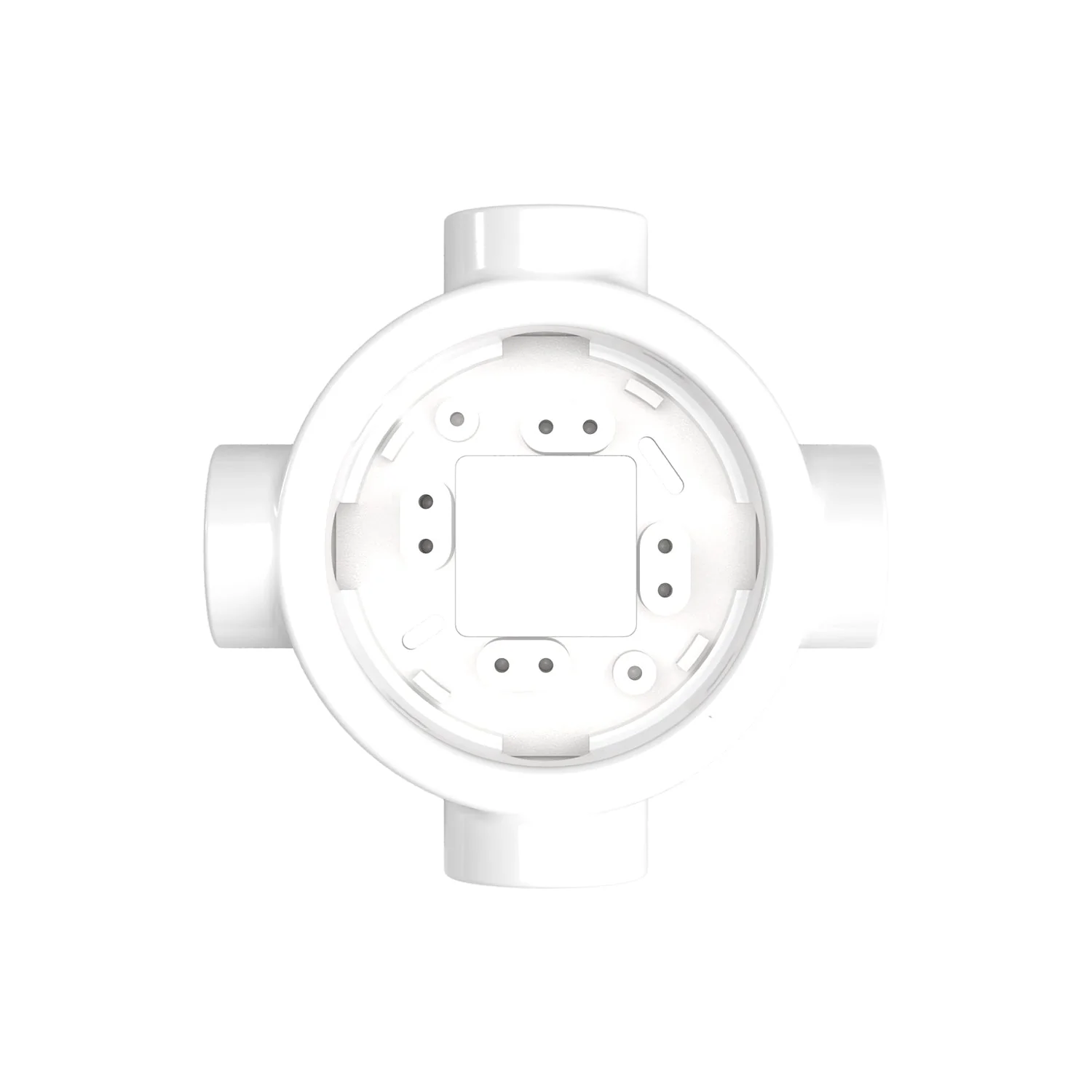 Socle en porcelaine blanche pour prise électrique et interrupteur/va-et-vient compatible avec Creative-Tubes - de 1 à 4 sorties - Image 30