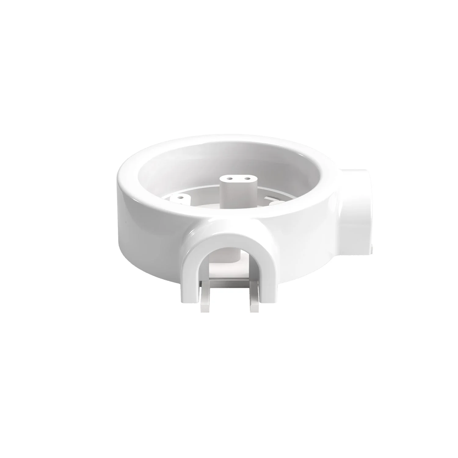 Socle en porcelaine blanche pour prise électrique et interrupteur/va-et-vient compatible avec Creative-Tubes - de 1 à 4 sorties - Image 8