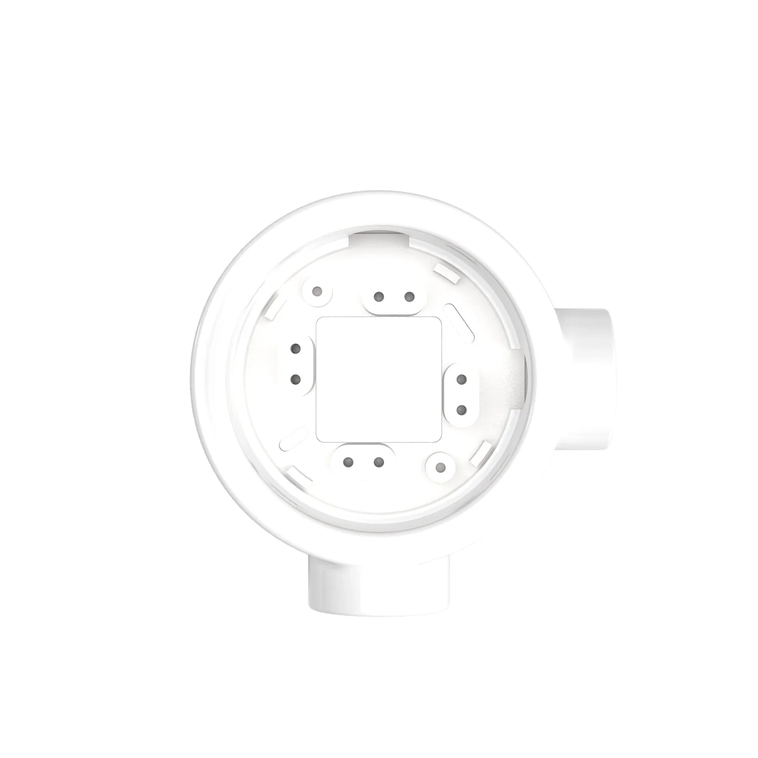Socle en porcelaine blanche pour prise électrique et interrupteur/va-et-vient compatible avec Creative-Tubes - de 1 à 4 sorties - Image 9