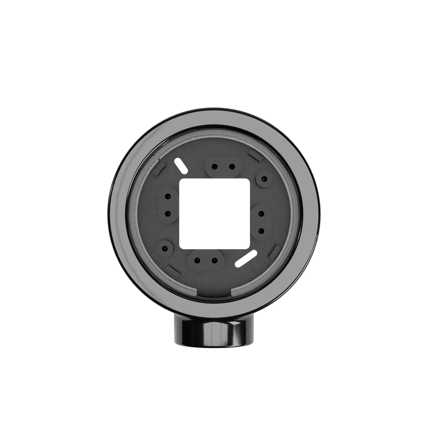 Base en porcelaine noire pour prise électrique et interrupteur/déviateur compatible avec Creative-Tubes - de 1 à 4 sorties - Image 2