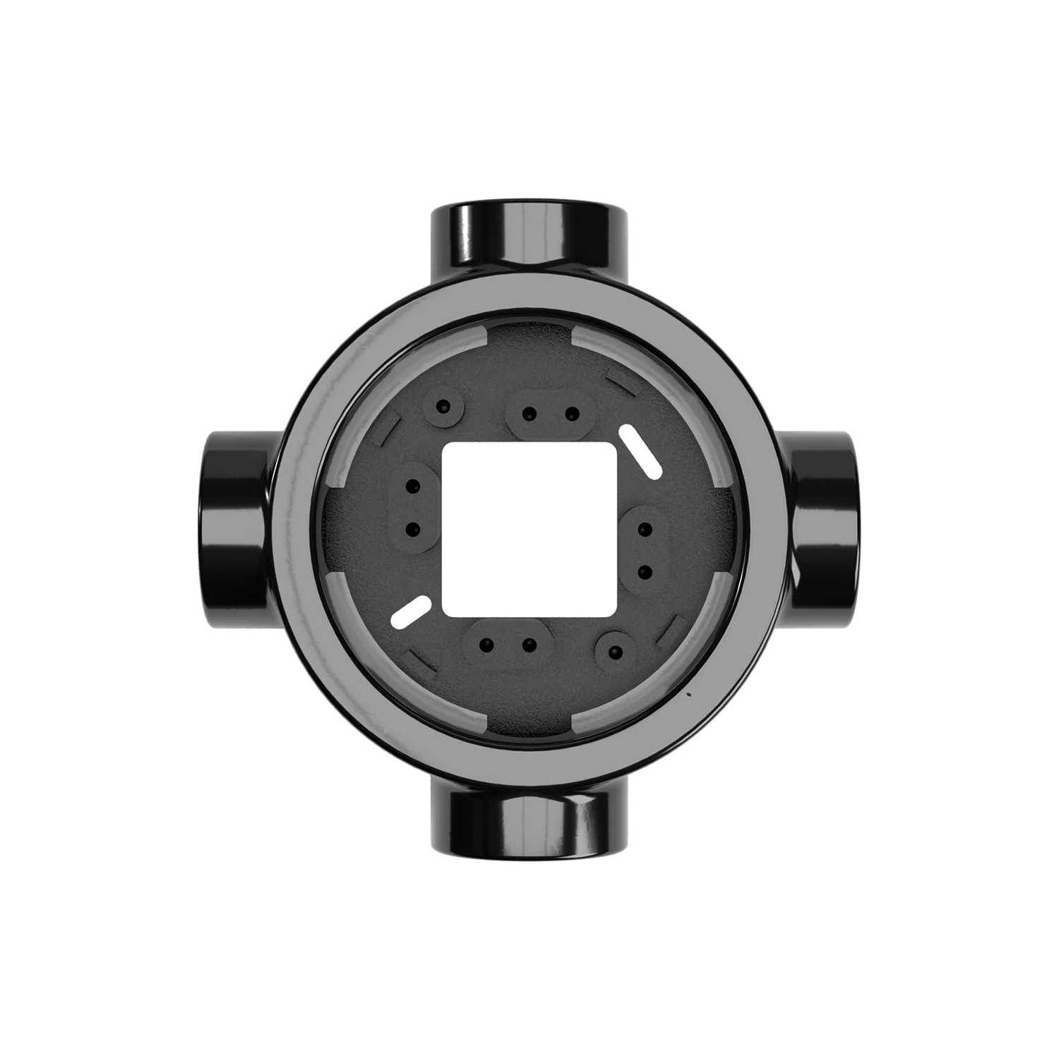 Base en porcelaine noire pour prise électrique et interrupteur/déviateur compatible avec Creative-Tubes - de 1 à 4 sorties - Image 30