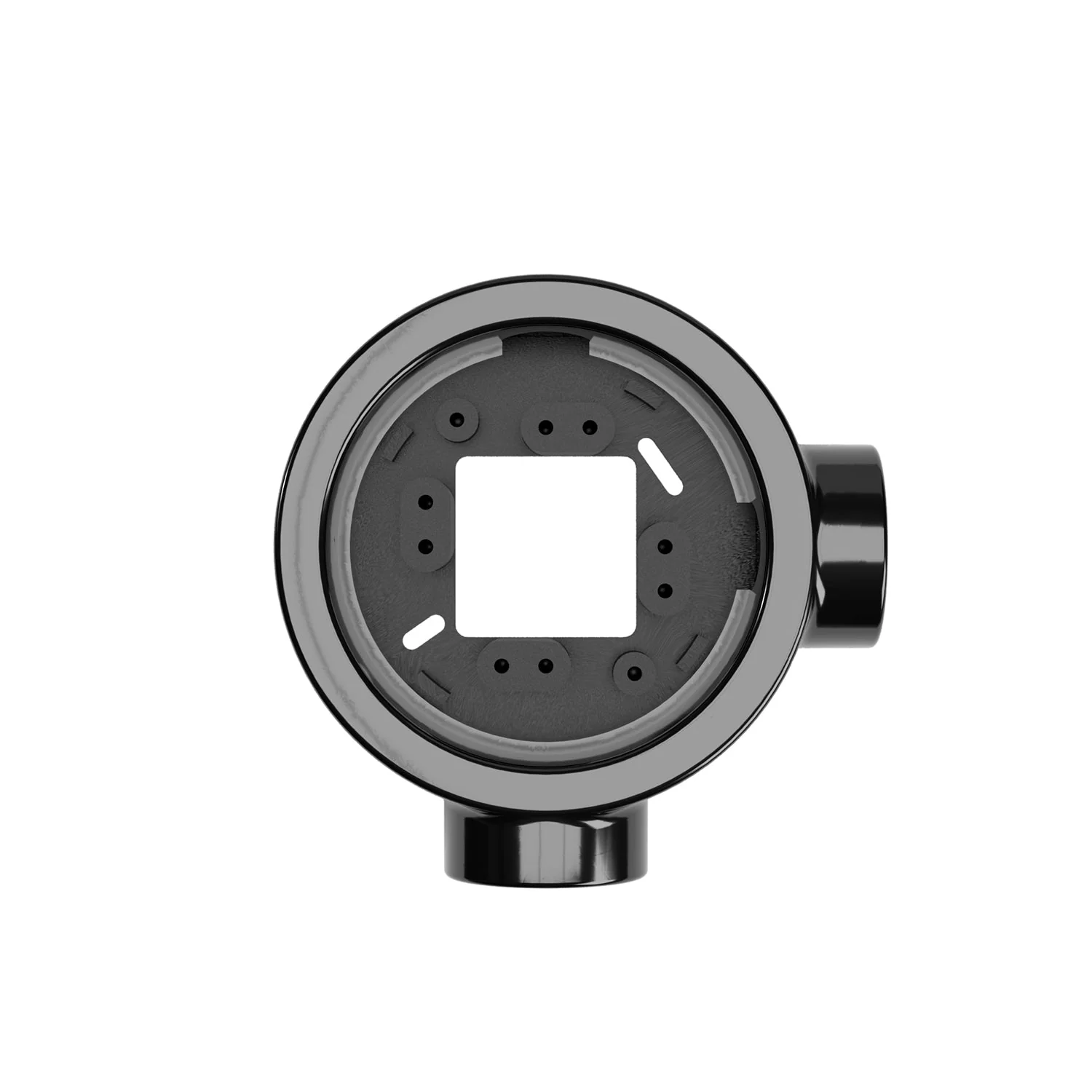 Base en porcelaine noire pour prise électrique et interrupteur/déviateur compatible avec Creative-Tubes - de 1 à 4 sorties - Image 9