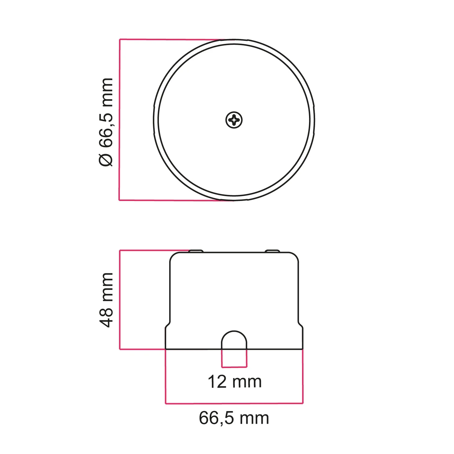 Boîte de dérivation compatible avec base en porcelaine - Noir - Image 6