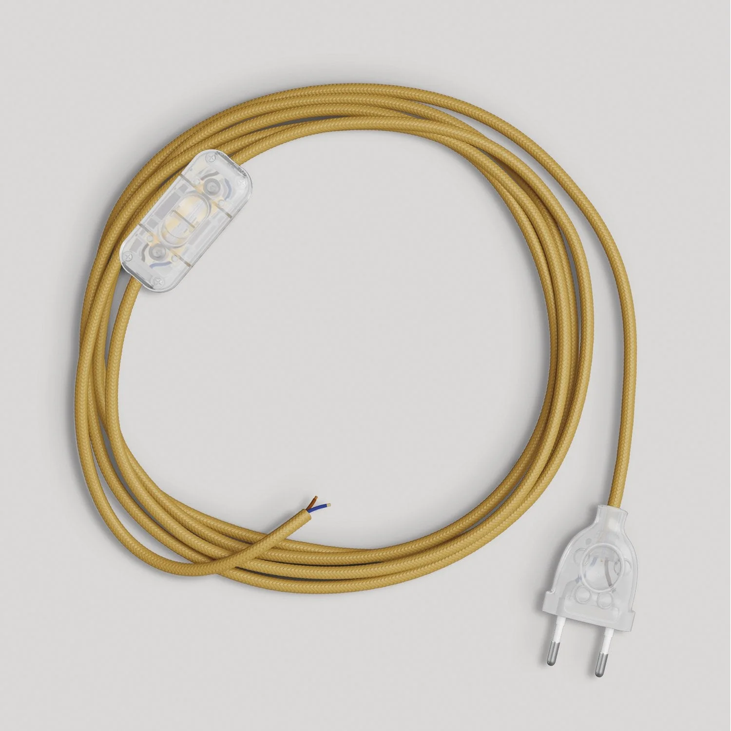 Câblage pour lampe avec câble moutarde brillant 1,80 m - Image 5