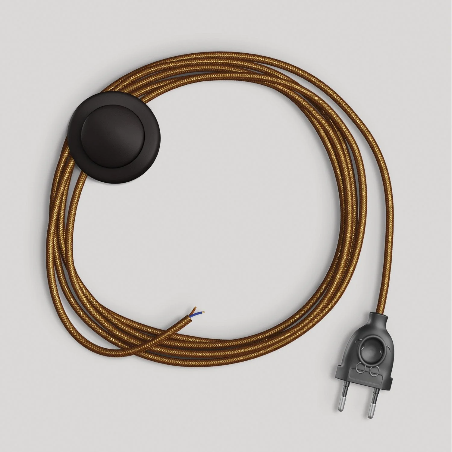 Câblage pour lampe avec câble cuivre brillant et pailleté 3 m - Image 4
