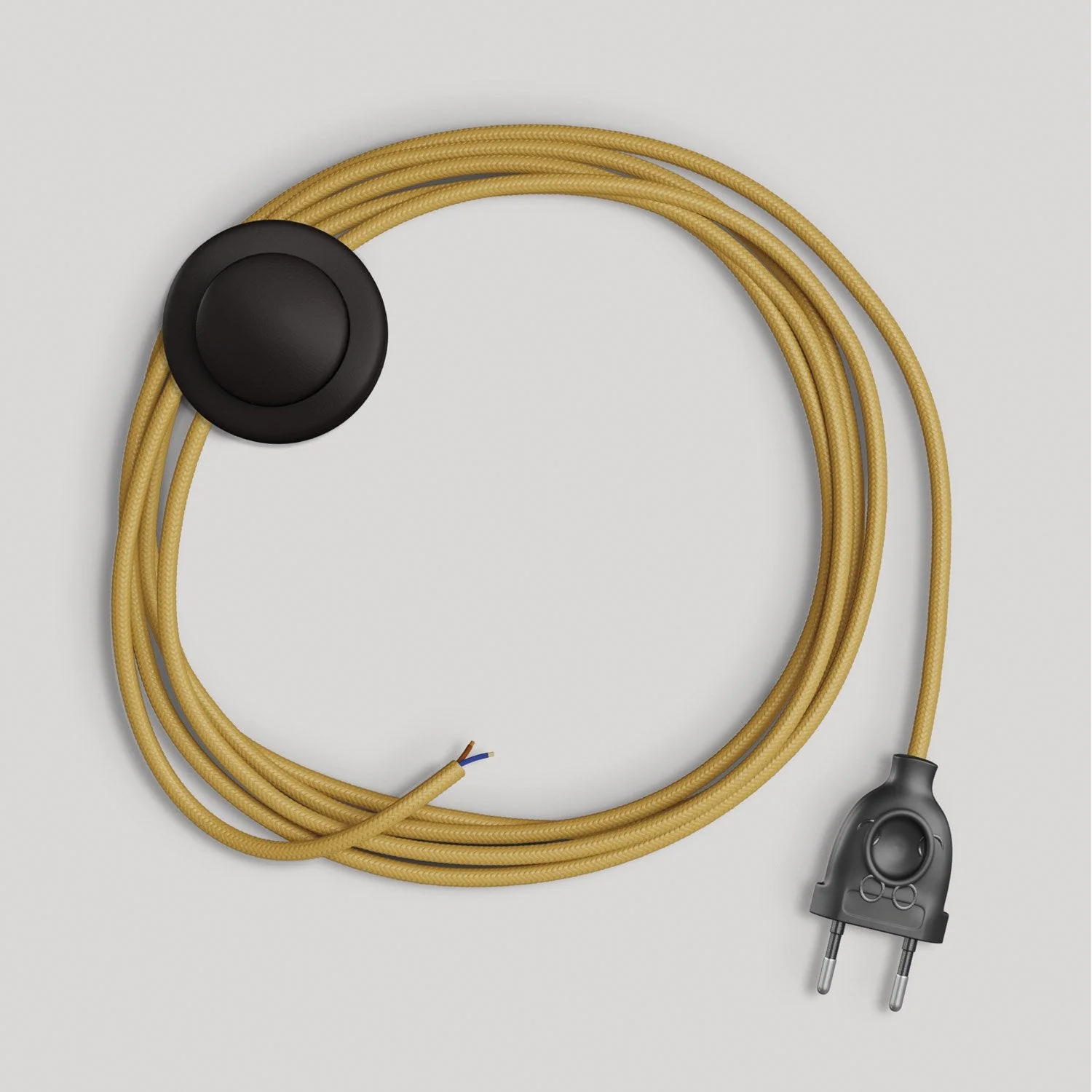 Câblage pour lampe avec câble moutarde brillant 3 m - Image 4