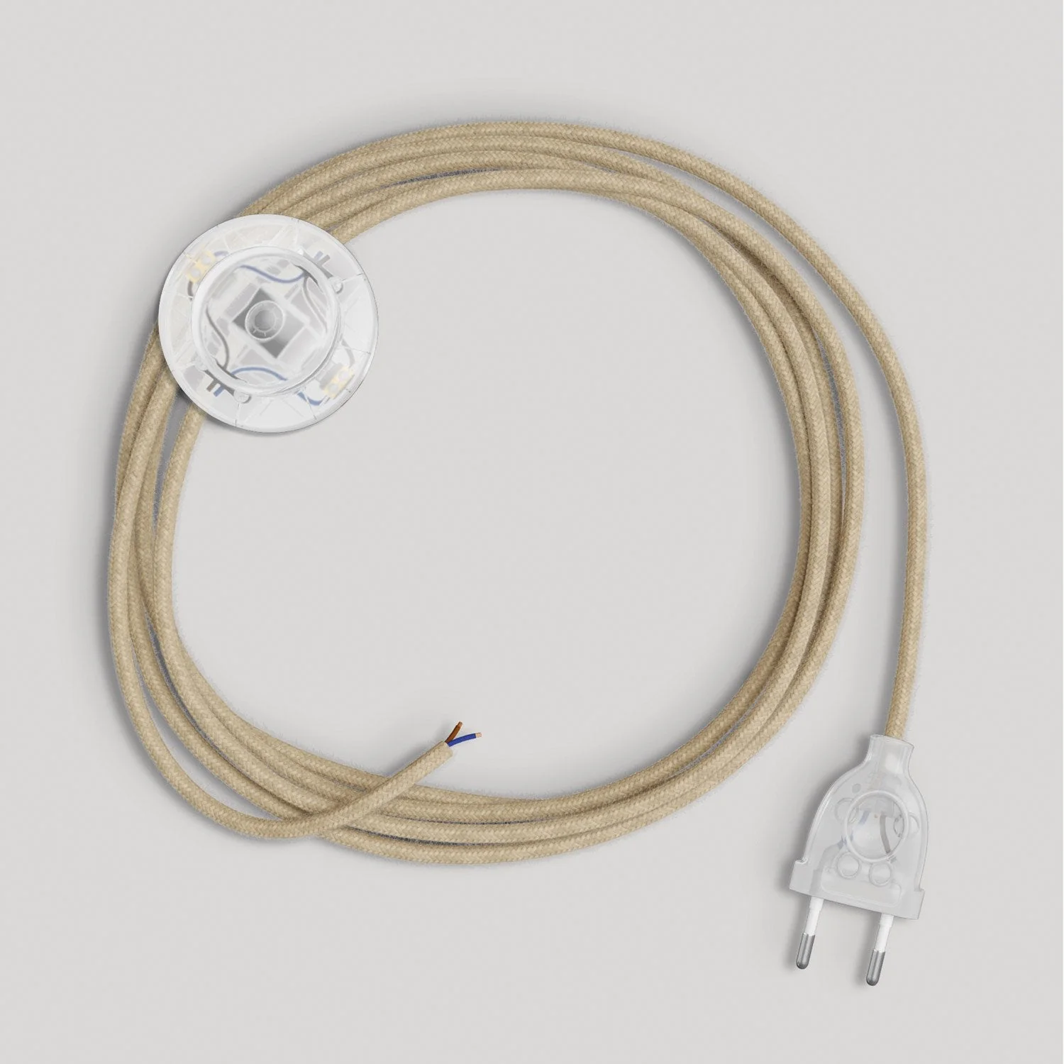 Câblage pour lampe avec câble neutre en jute 3 m - Image 5