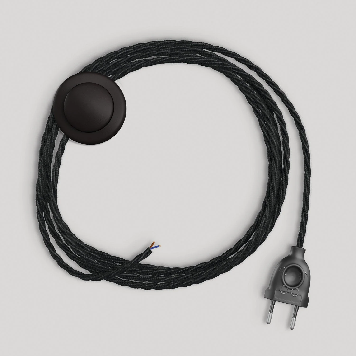 Câblage pour lampe avec câble noir tressé 3 m - Image 4