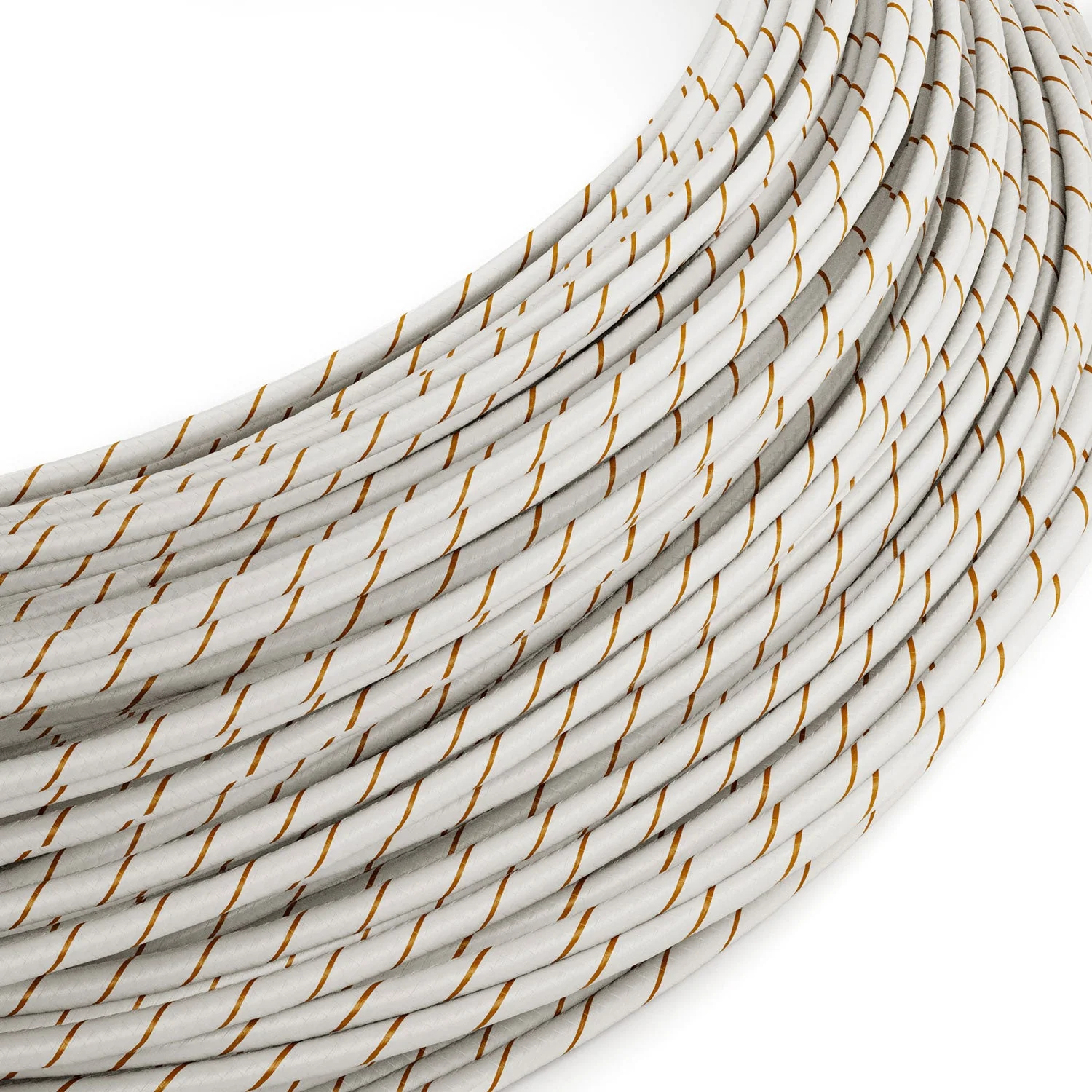 Câble très basse tension recouvert de tissu effet soie Vertigo Bière Mousse ERM43