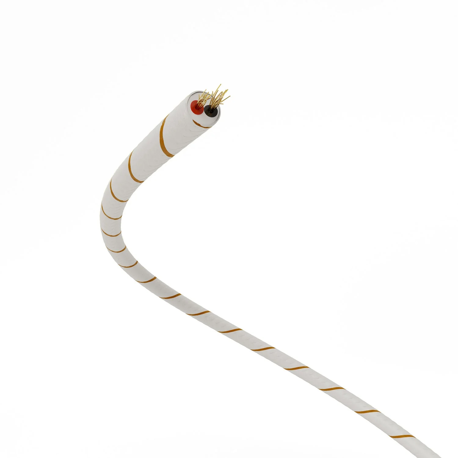 Câble très basse tension recouvert de tissu effet soie Vertigo Bière Mousse ERM43 - Image 3