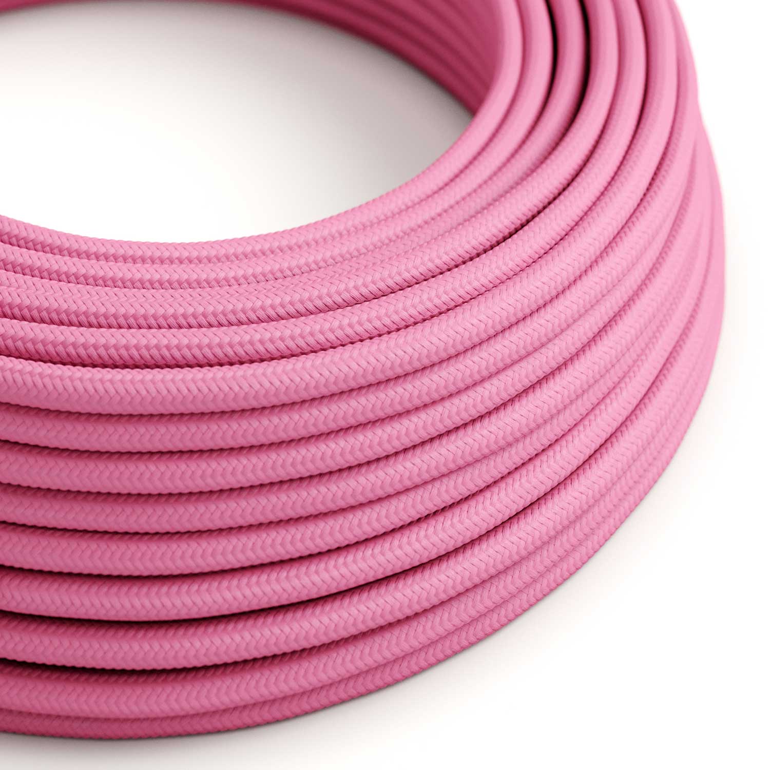 Câble électrique coloré Rose Fuchsia brillant - L’Original Creative Cables, le meilleur choix pour vos lampes - RM08