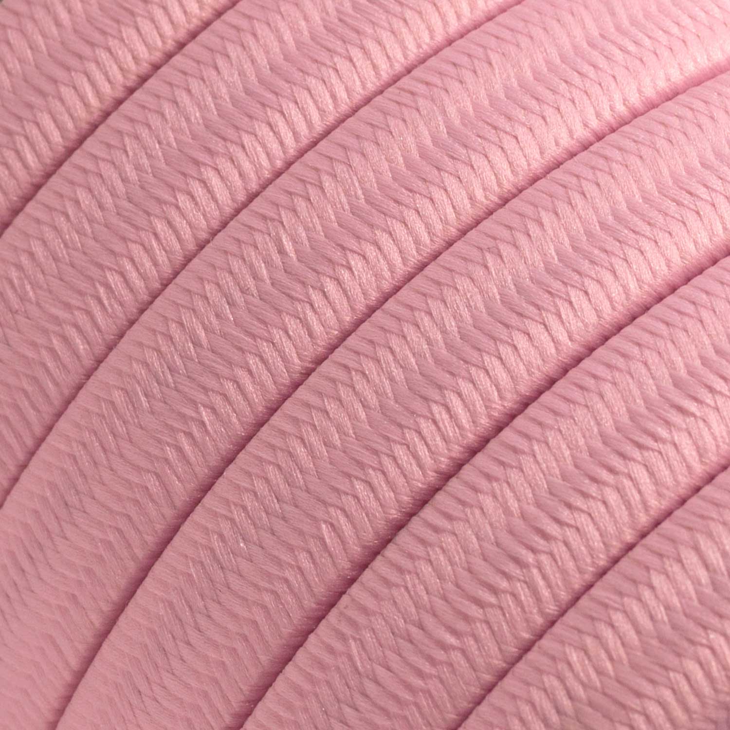 Câble Color Cord pour guirlandes personnalisées, recouvert de tissu rayonne Rose Bébé - CM16