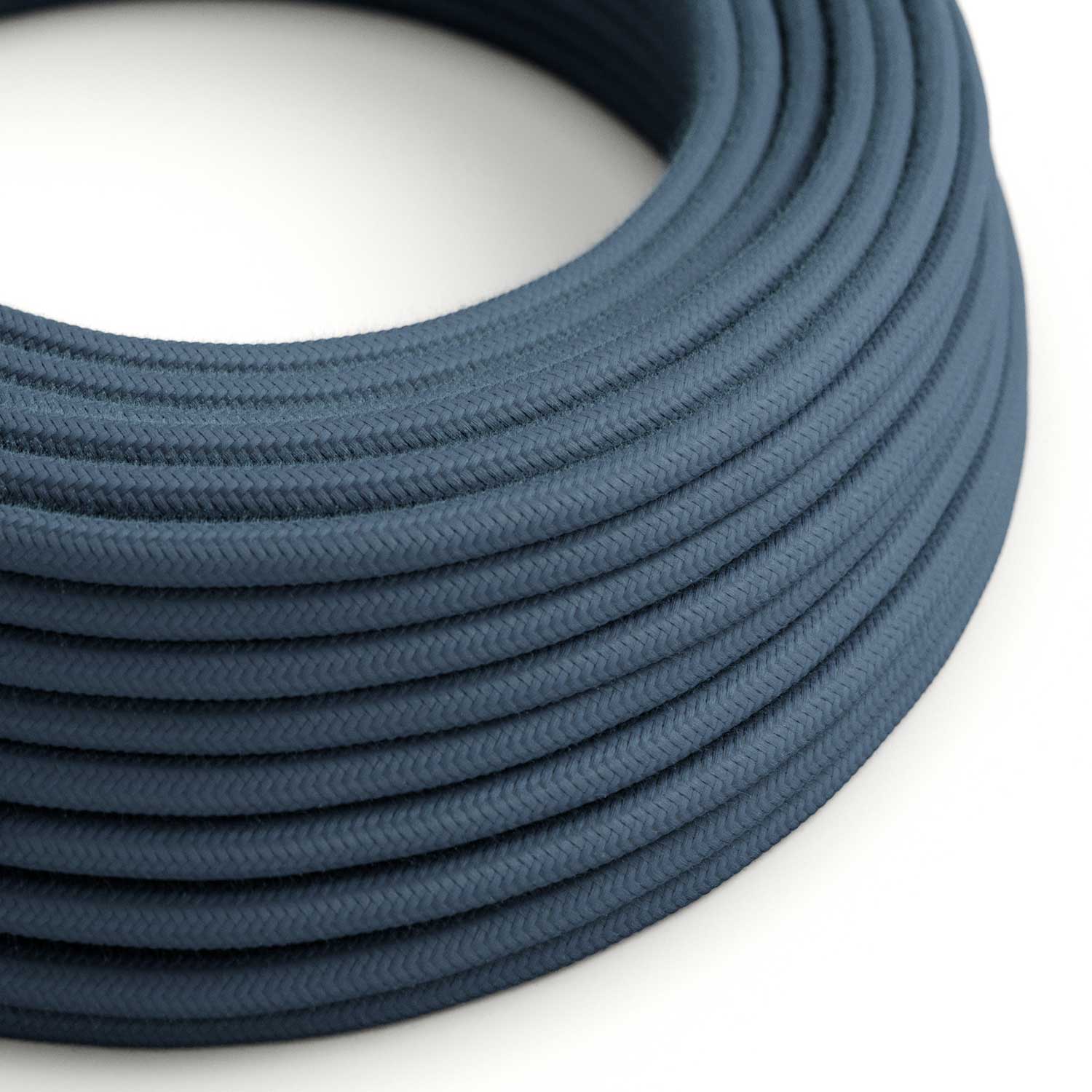 Fil électrique en coton coloris Gris Pierre - L’Original Creative Cables, pour installations apparentes design - RC30