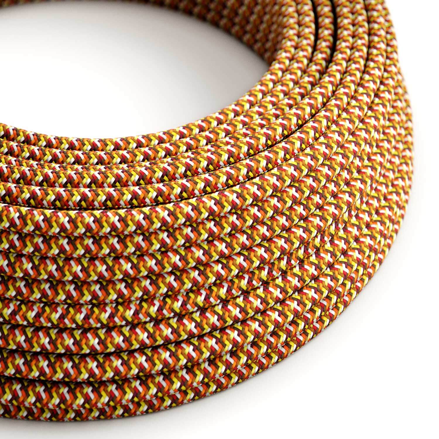 Câble électrique en tissu Pixel Palette Orange - L’Original Creative Cables, pour redonner vie à vos lampes - RX01