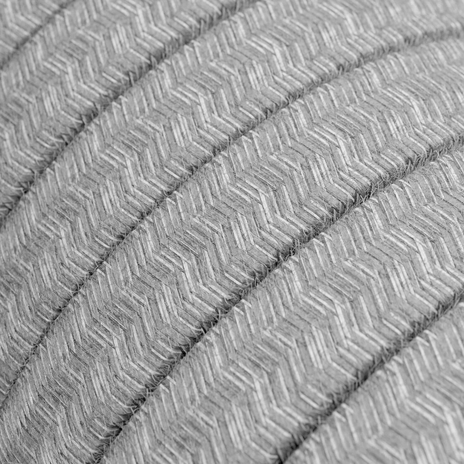 Câble électrique pour guirlande lumineuse recouvert de lin naturel Gris CN02 - Résistant aux UV
