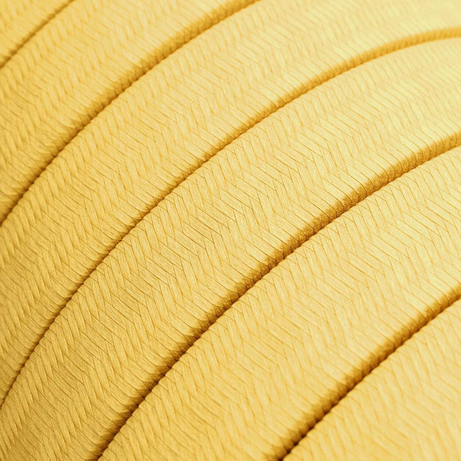 Câble électrique pour guirlande lumineuse gainé de tissu Jaune CM10