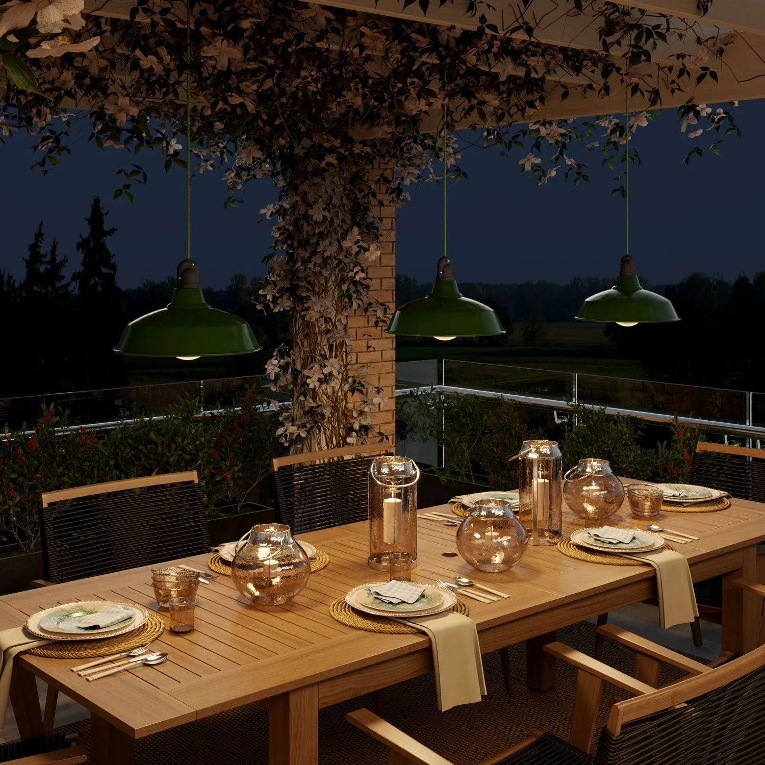 Câble électrique rond résistant aux UV, gainé de coton Pixel Vert Bronte SX08 pour l’extérieur - Compatible Eiva Outdoor - Image 4