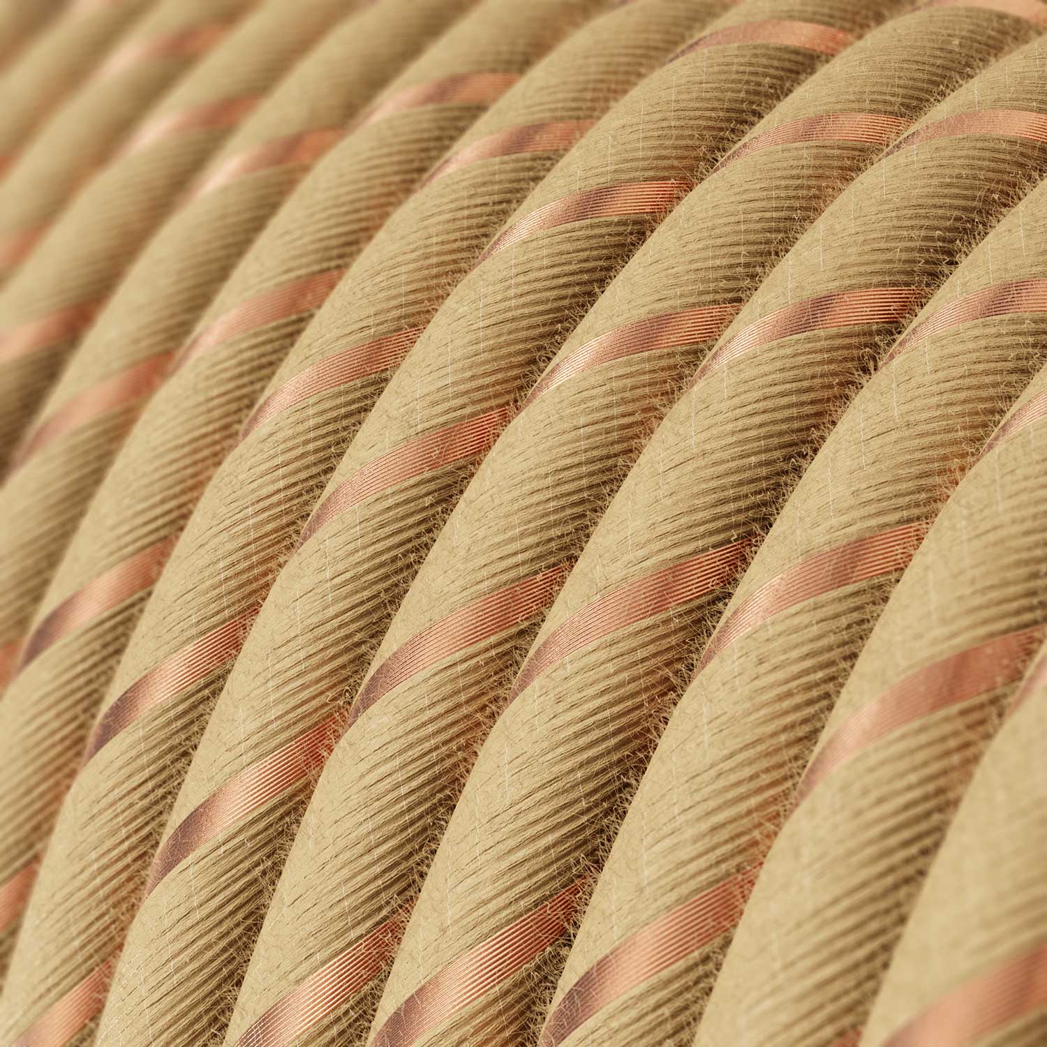 Câble électrique rond Vertigo recouvert de jute avec fil cuivre ERR04 - Image 2