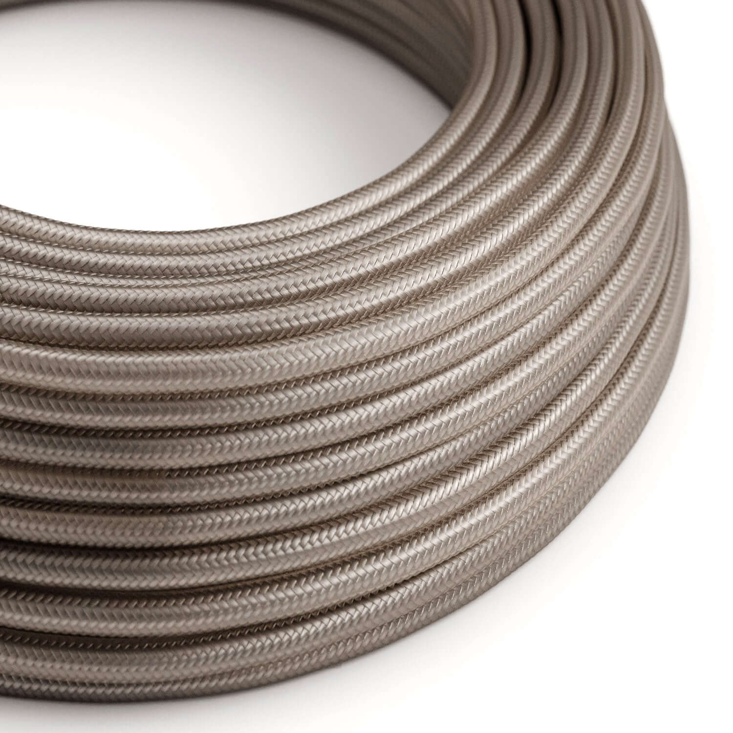 Câble électrique textile brillant couleur Poudre - L’Original Creative Cables, pour installations apparentes design - RM27