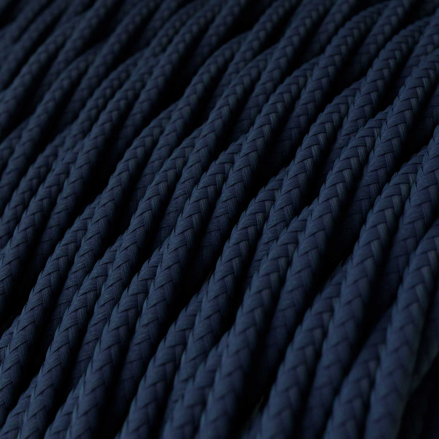 Câble électrique torsadé gainé rayonne bleu foncé - TM20 - Image 2