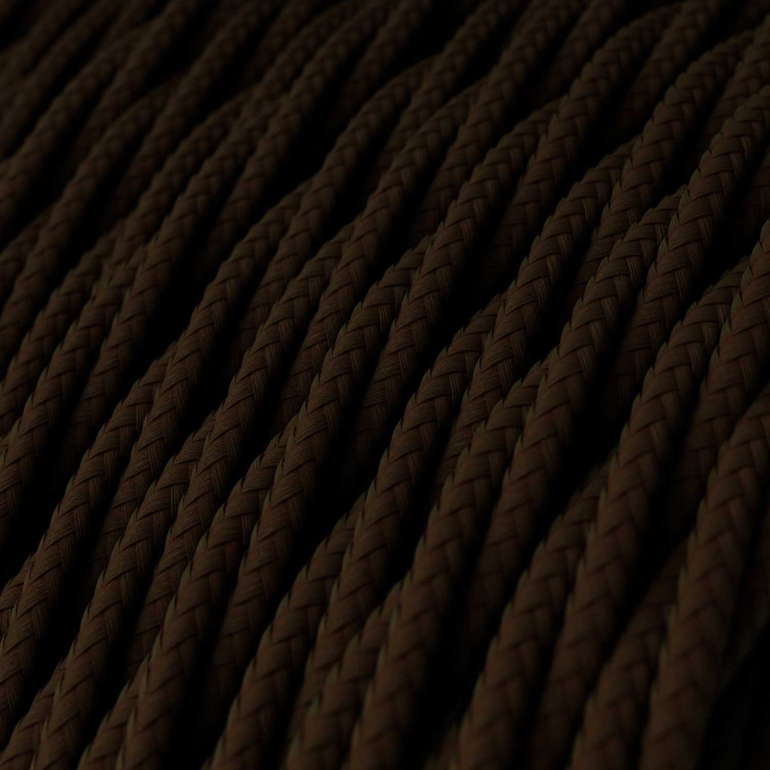 Câble électrique torsadé recouvert de rayonne marron - TM13 - Image 2
