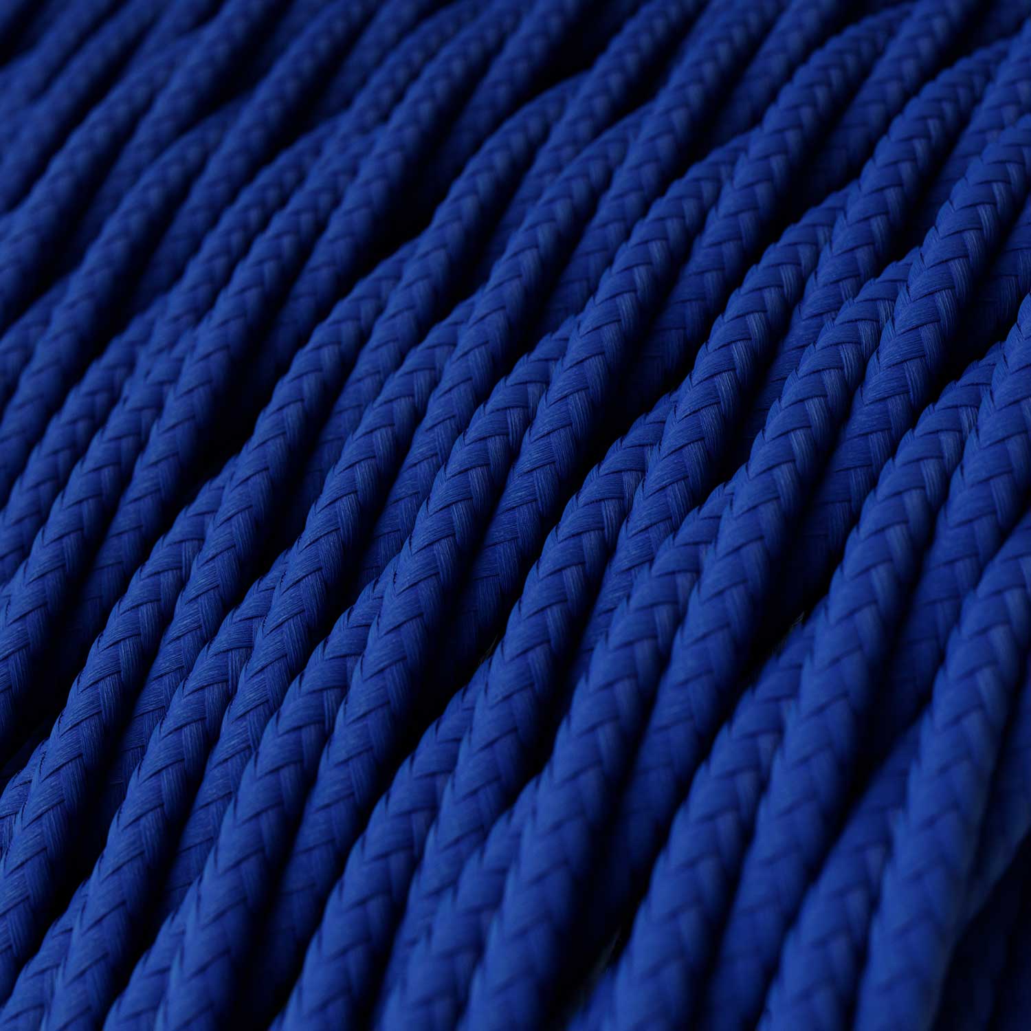 Câble électrique textile tressé et brillant Classic Blue - L'Original Creative Cables, pour installations apparentes de design - TM12 - Image 2