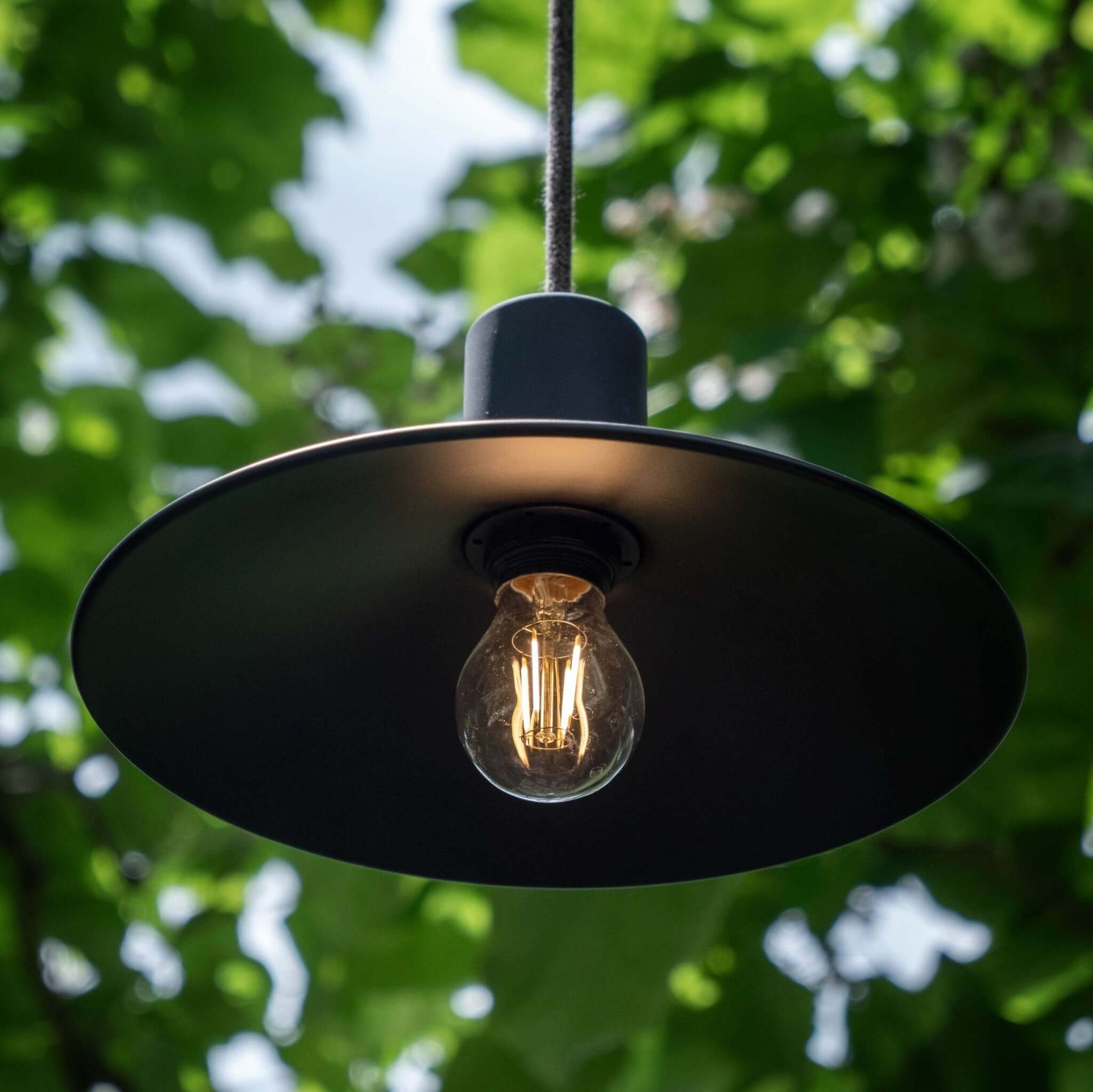 Câble électrique résistant aux UV pour extérieur rond recouvert de lin naturel Marron SN04 - compatible avec Eiva Outdoor IP65 - Image 3