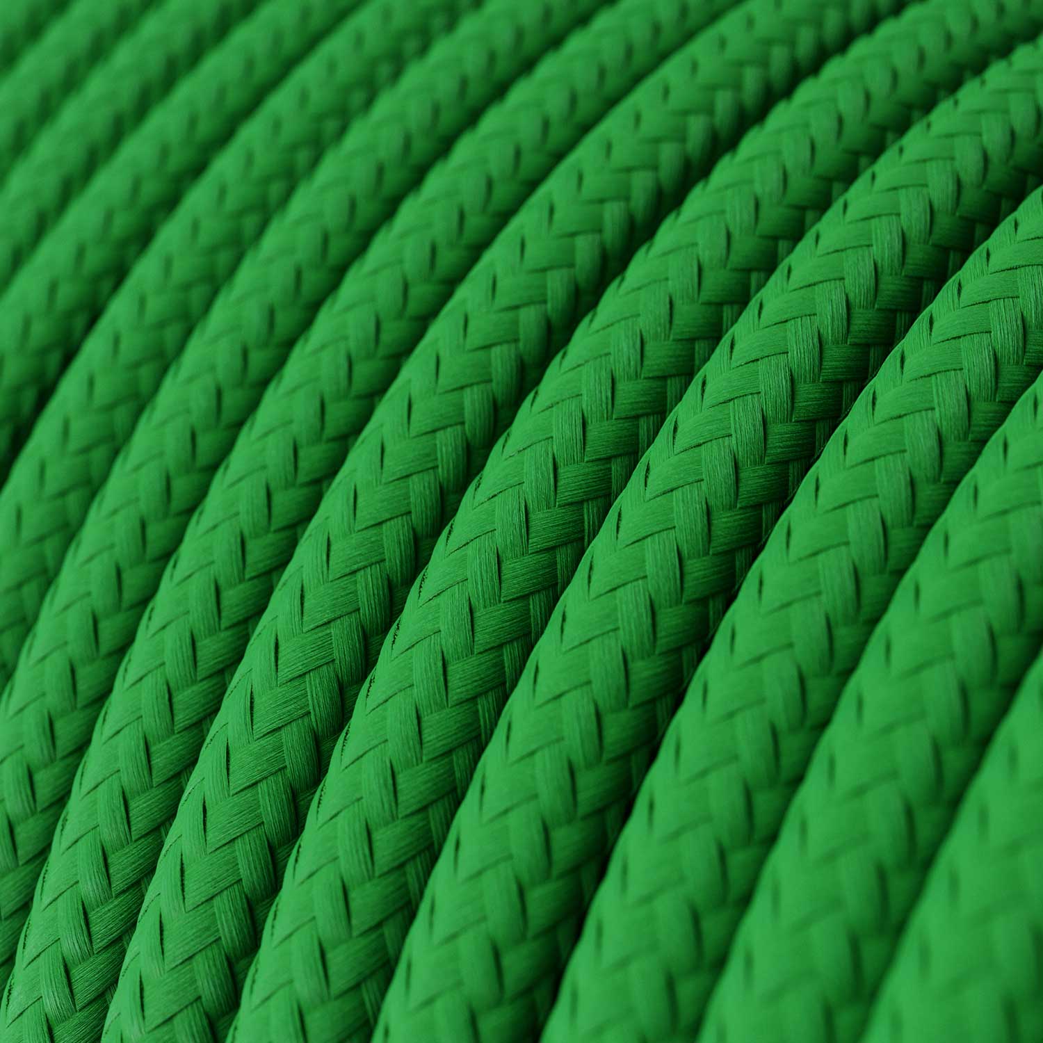 Fil électrique recouvert de tissu - Rayonne Verte RM06 - Certifié UL - Image 2