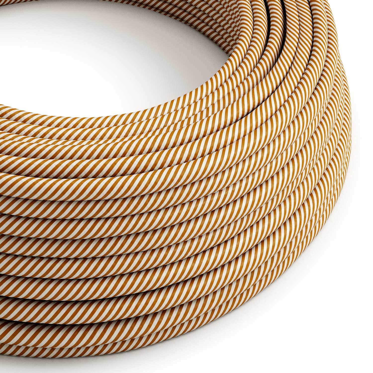 Câble pour éclairage Blanc Optique et Whiskey Vertigo - L’Original Creative Cables, pour lampes classiques et modernes - ERM49