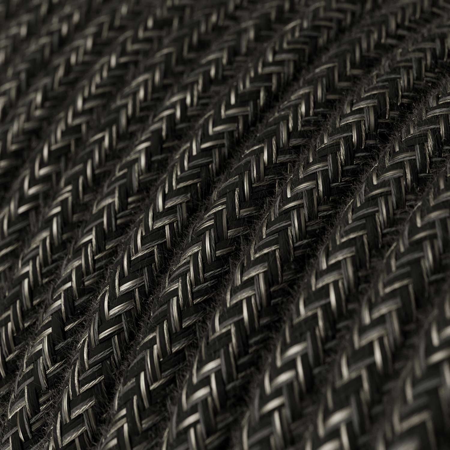Fil textile tissé - Lin anthracite RN03 - Certifié UL - Image 2