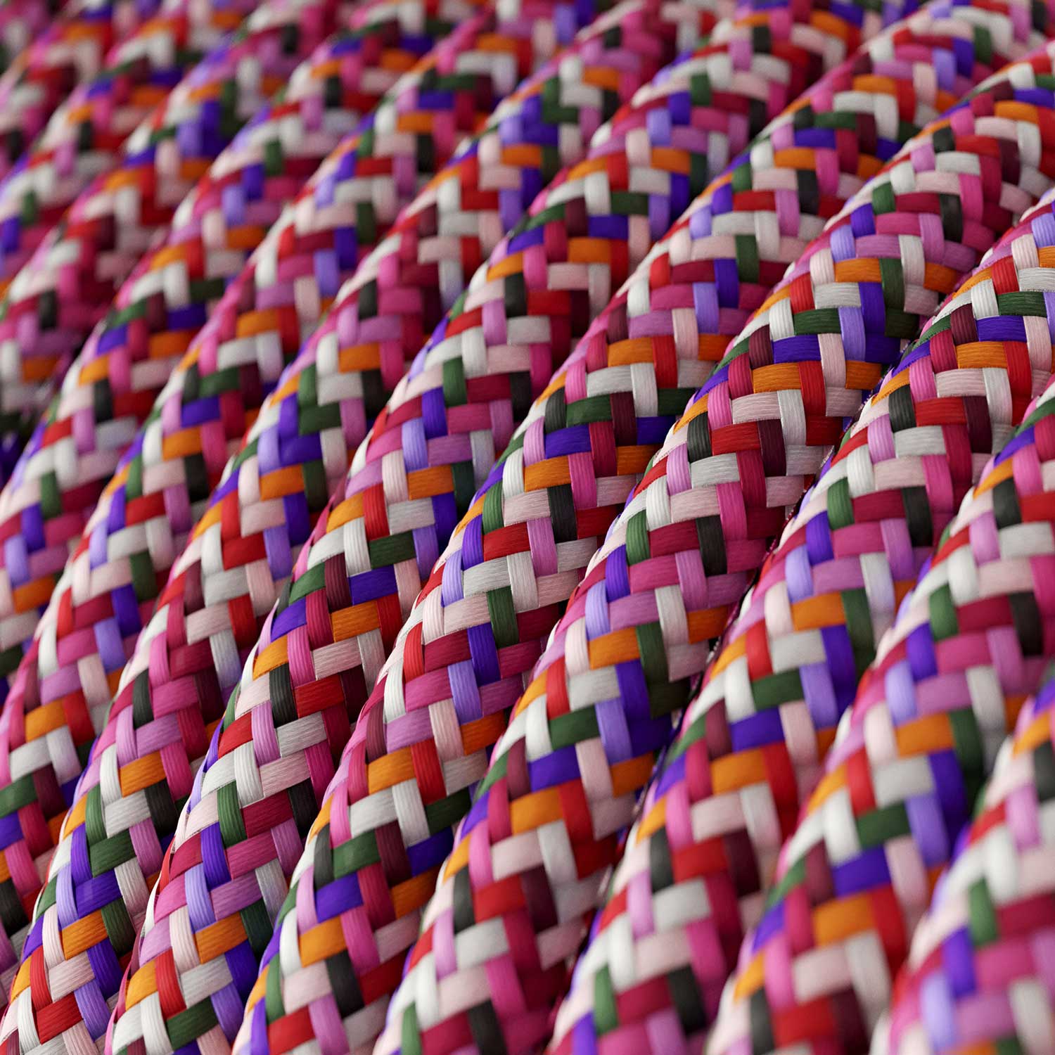 Câble électrique rond gainé Pixel Rose - RX00 - Image 2
