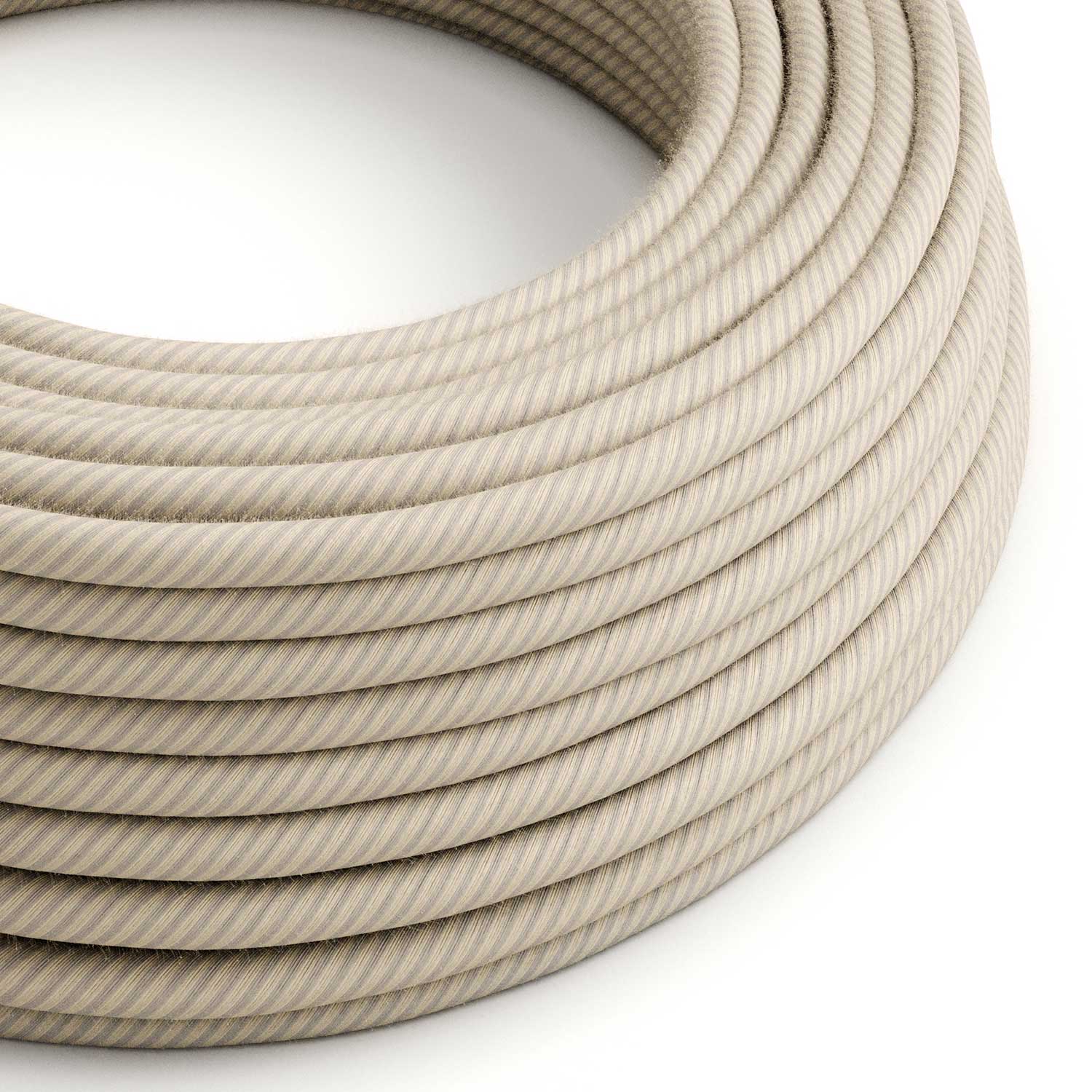 Câble textile en coton et lin Paille Vertigo - L’Original Creative Cables, pour mettre en valeur vos lustres - ERD20