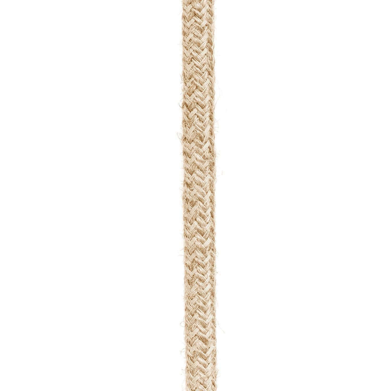 Câble textile Neutre en jute - L’Original Creative-Cables - RN06 rond 2x0,75mm / 3x0,75mm - Image 5