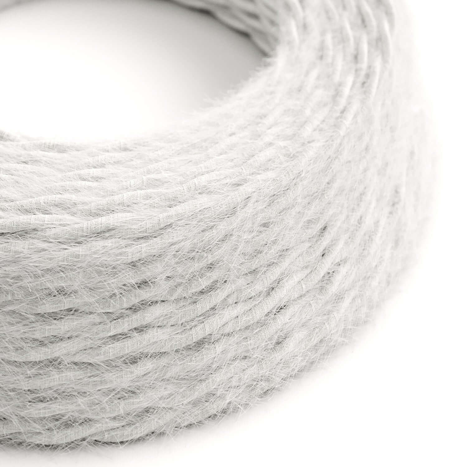 Câble textile pour éclairage Blanc Optique Marlene - L’Original Creative Cables, conçu pour des lampes originales - TP01