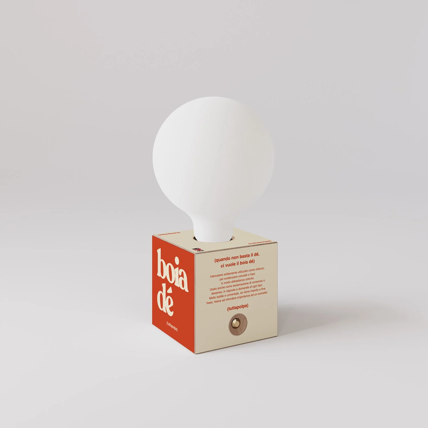 Lampe à batterie Cabless03 « Boia de » avec ampoule globe effet porcelaine - Tuttapolpa - Image 3