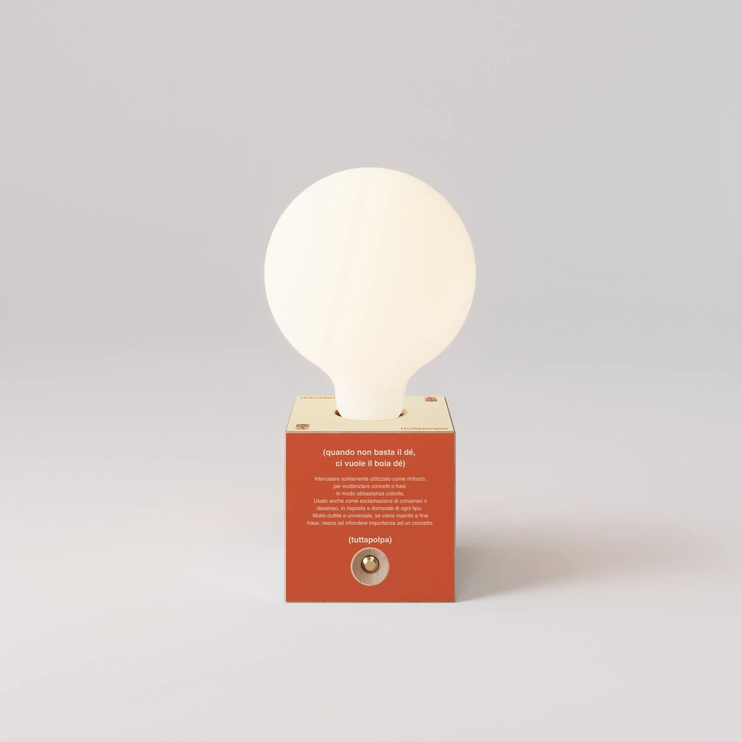 Lampe à batterie Cabless03 « Boia de » avec ampoule globe effet porcelaine - Tuttapolpa - Image 4
